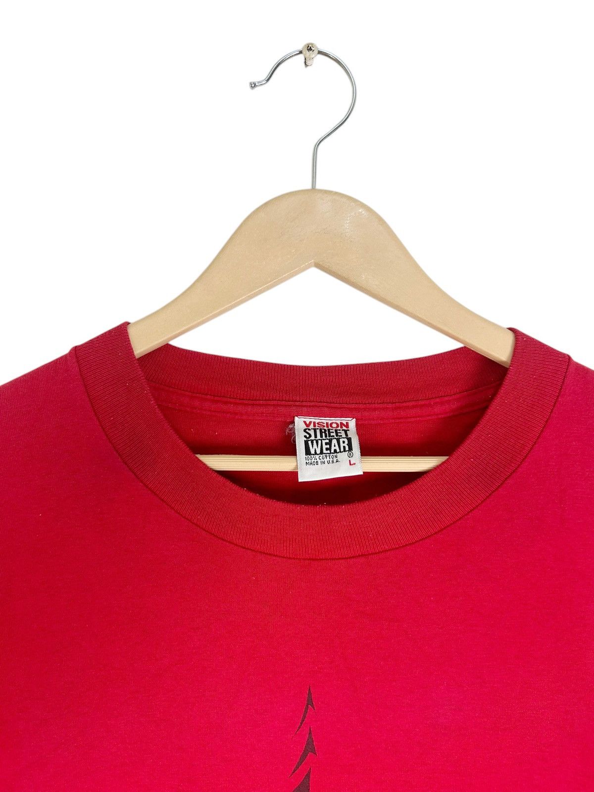 Vintage × Vision Streetwear Vintage Vision Streetwear / Classic ‘V’ Logo 90s Skate Tee Size US L / EU 52-54 / 3 - 4 Thumbnail