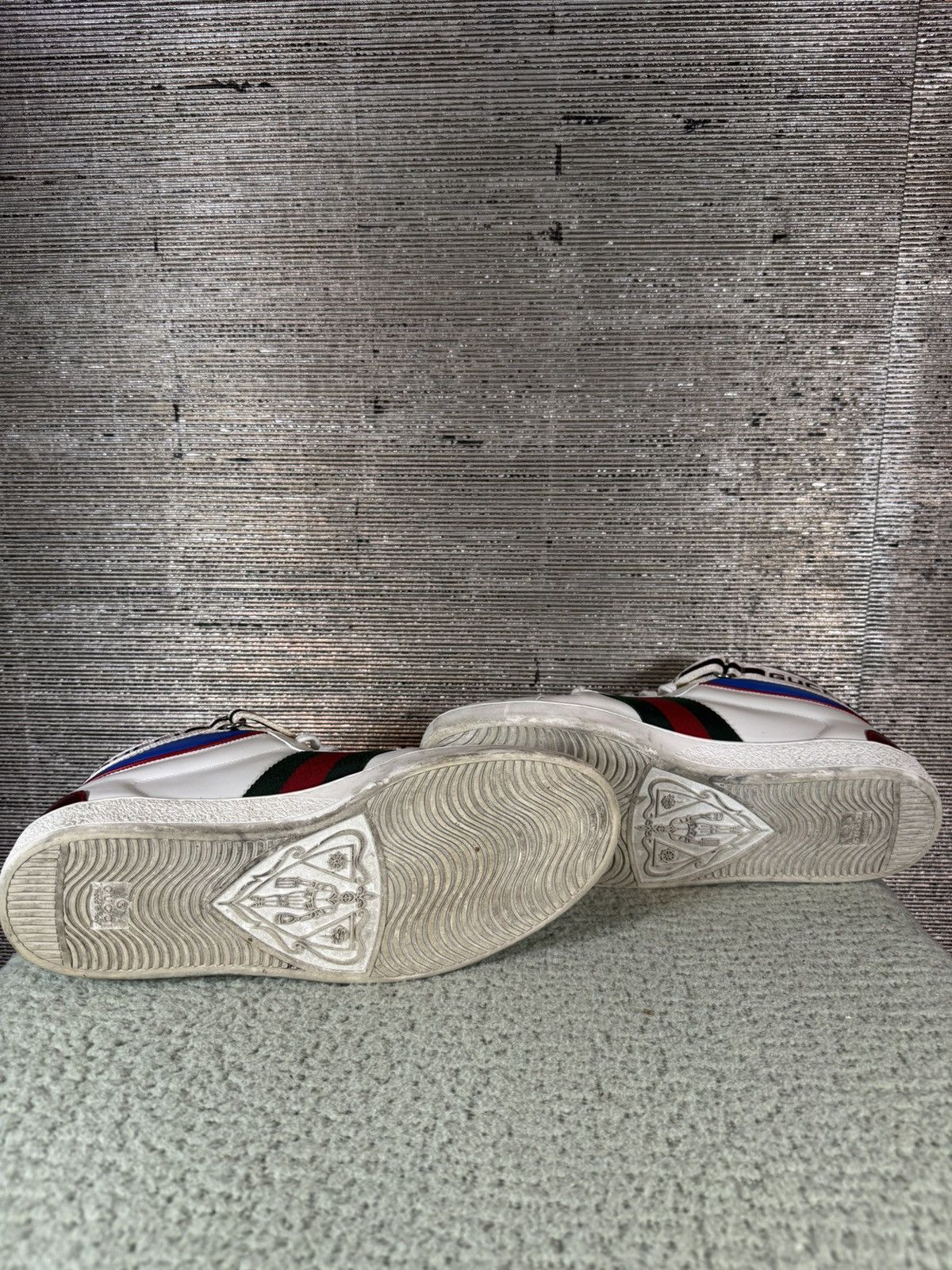 Gucci Gucci Web Accent Leather Sneaker Size US 10.5 / EU 43-44 - 5 Thumbnail