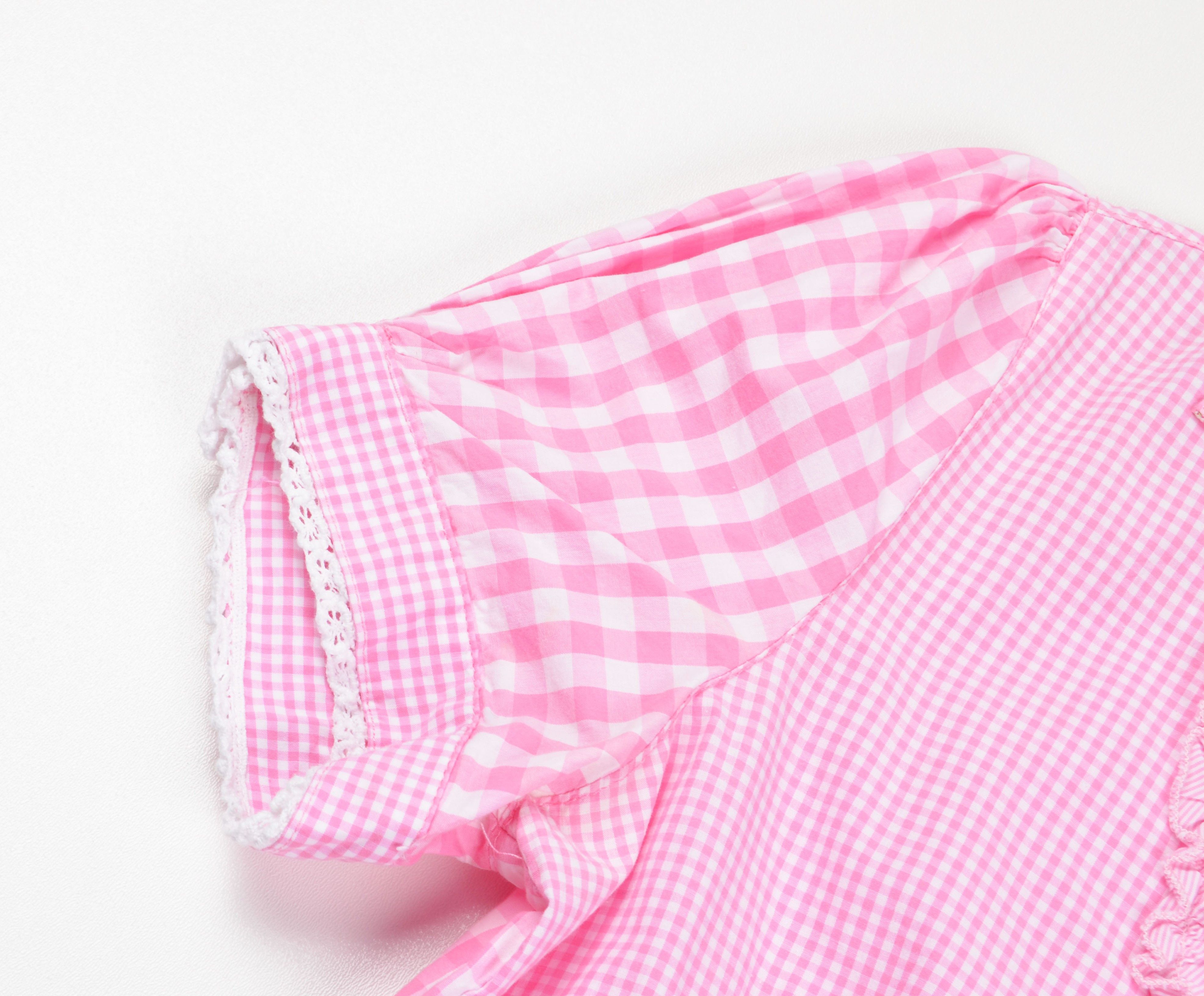 Vintage Kruger Y2K Checkered Baby Doll Austrian Cottagecore Shirt Size S / US 4 / IT 40 - 6 Thumbnail