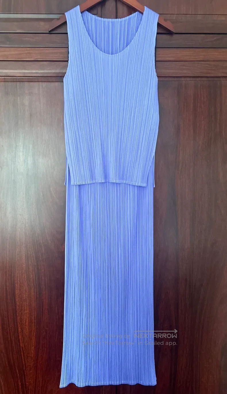 Issey Miyake Issey Miyake Purple Tank Top Size L / US 10 / IT 46 - 1 Thumbnail
