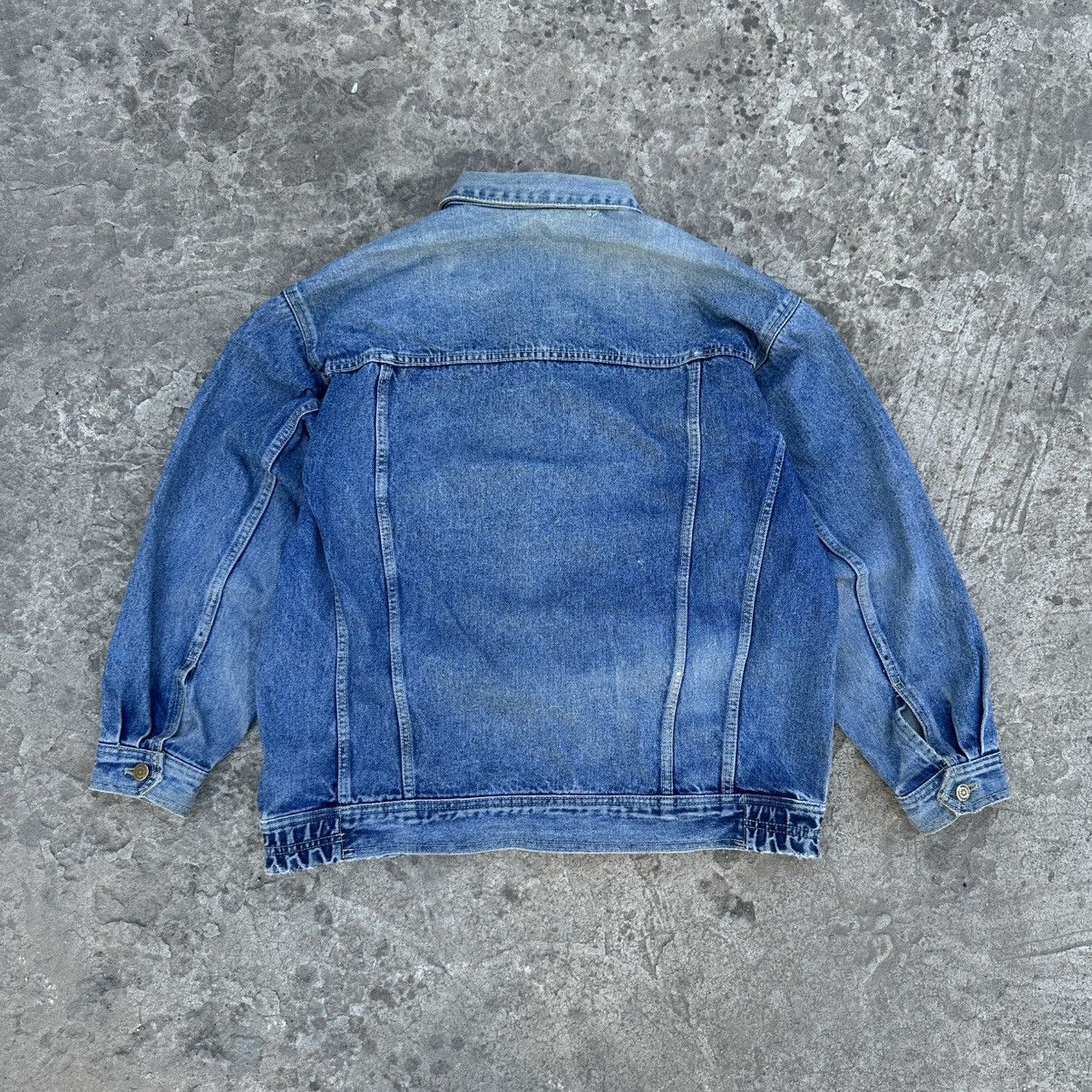 Wellensteyn Vintage Western Denim Jacket Wellness Y2K 80-90s Size US L / EU 52-54 / 3 - 2 Thumbnail