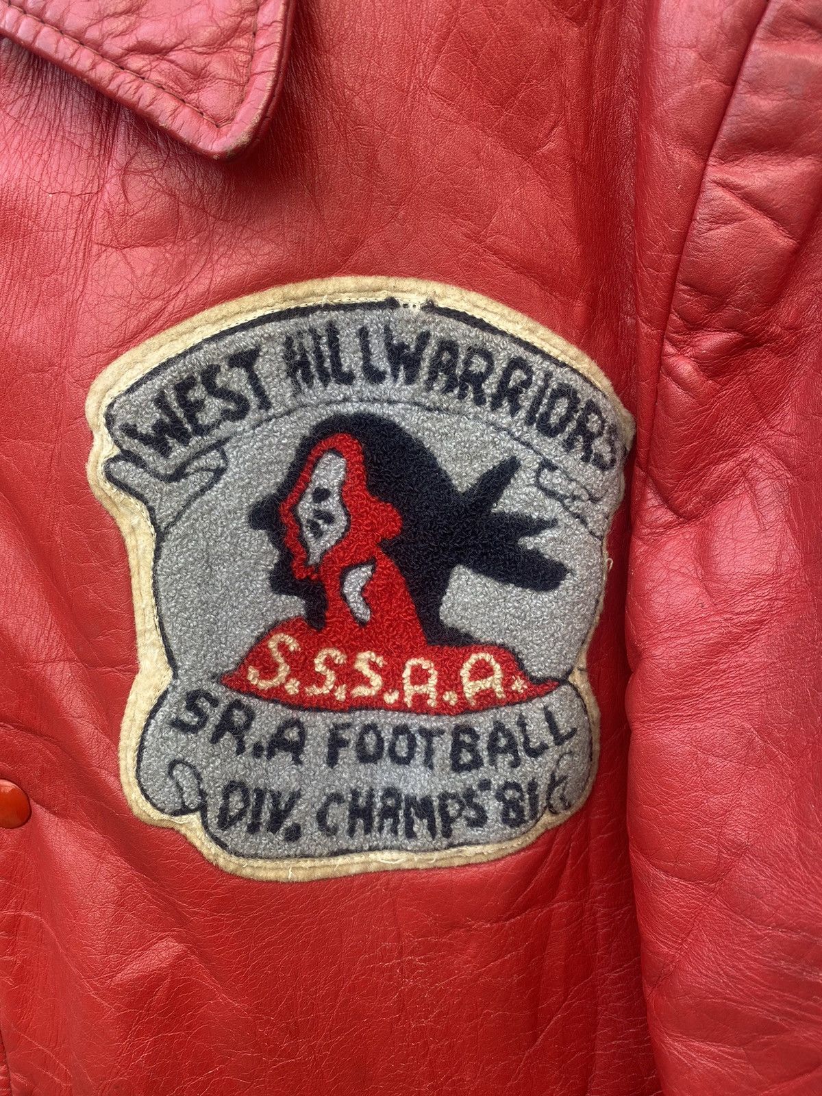 Vintage Vintage 81’ West Hill Football Leather Jacket Size US M / EU 48-50 / 2 - 6 Thumbnail