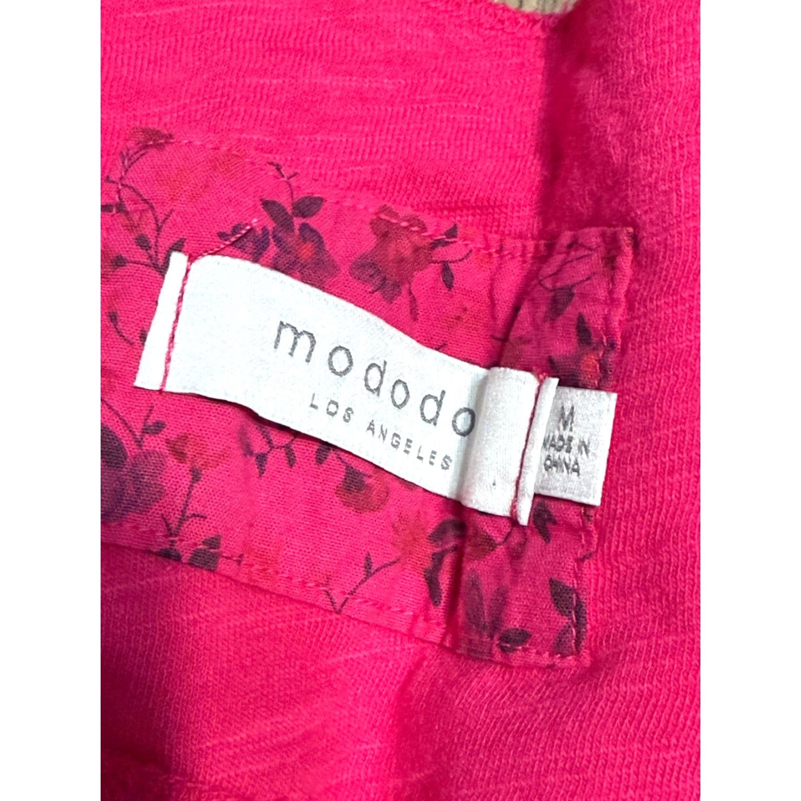 Pinko Mododoo Shirt Women Medium Pink Short Sleeve V-neck T-Shirt Casual Modern Basic Size M / US 6-8 / IT 42-44 - 5 Thumbnail