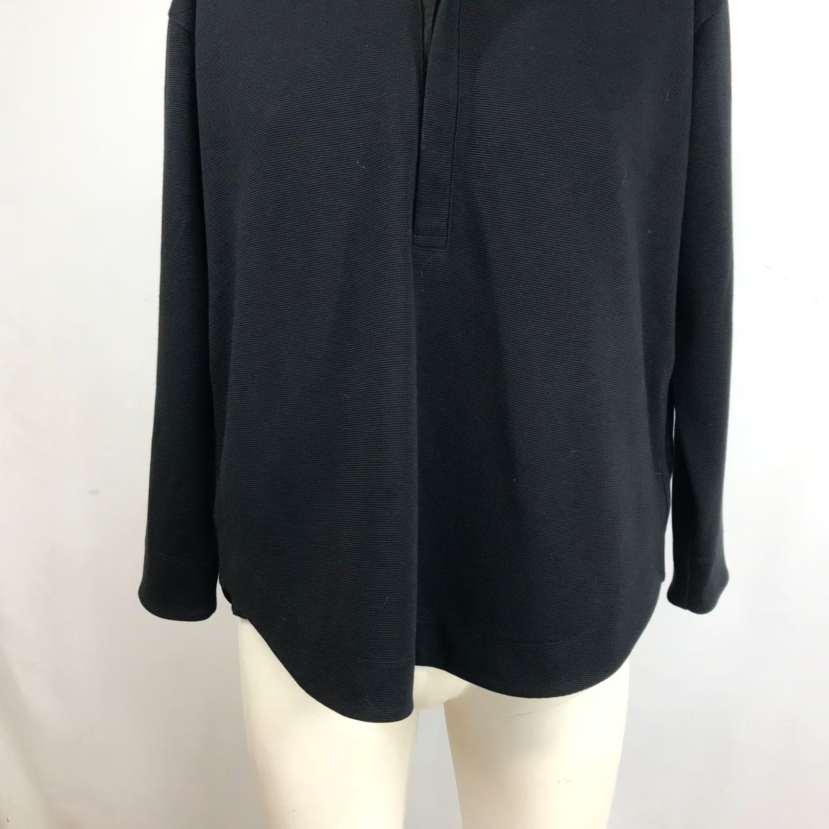 Vintage Public Rec Black Ribbed Knit Polo Shirt Adult M Relaxed Fit Long Sleeve Size US M / EU 48-50 / 2 - 3 Thumbnail