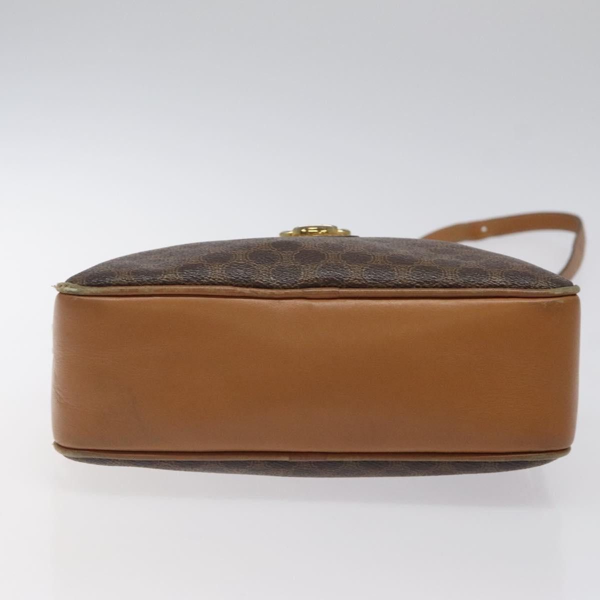Celine CELINE Macadam Canvas Shoulder Bag Pvc Leather Brown Gold Size ONE SIZE - 9 Thumbnail