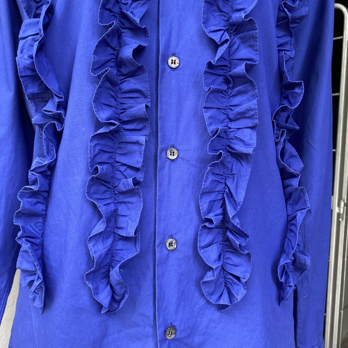 Masaki Matsushima MASAKI MATSUSHIMA Cobalt Ruffle Front Blouse Size US M / EU 48-50 / 2 - 5 Thumbnail