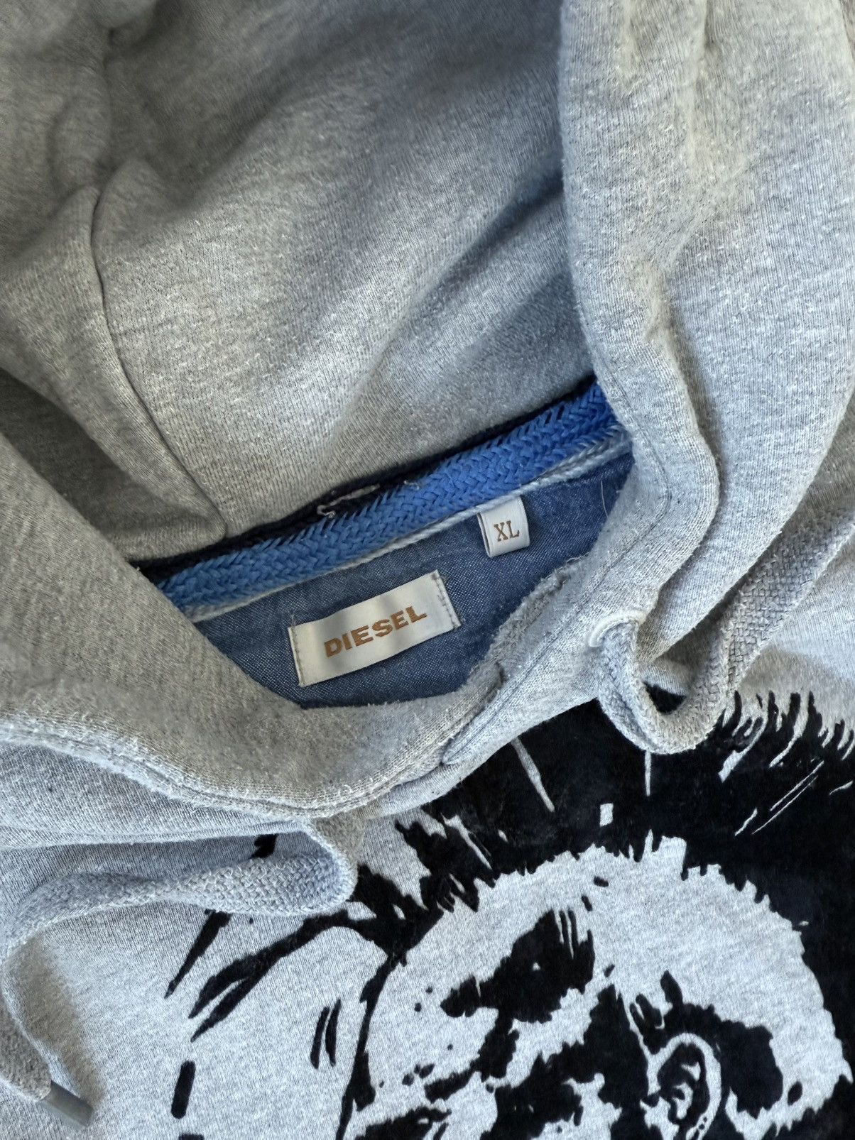 Diesel × Vintage Diesel Vintage Big Logo Hoodie Size US XL / EU 56 / 4 - 8 Thumbnail