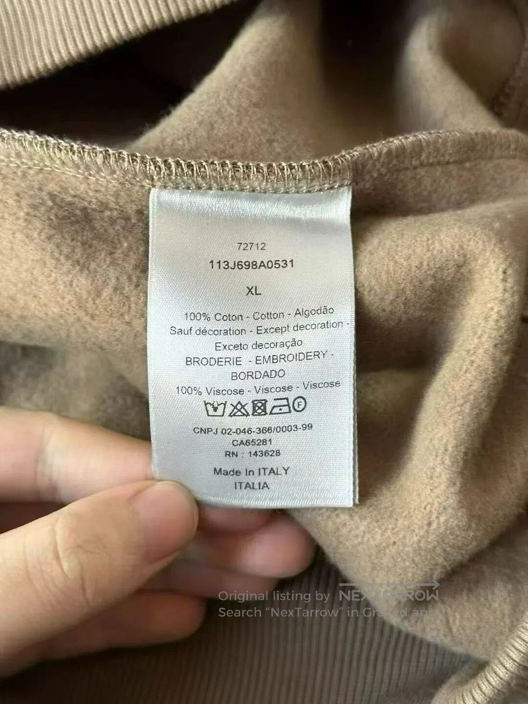 Dior Dior Brown CD Hoodie| Size US XL / EU 56 / 4 - 4 Thumbnail
