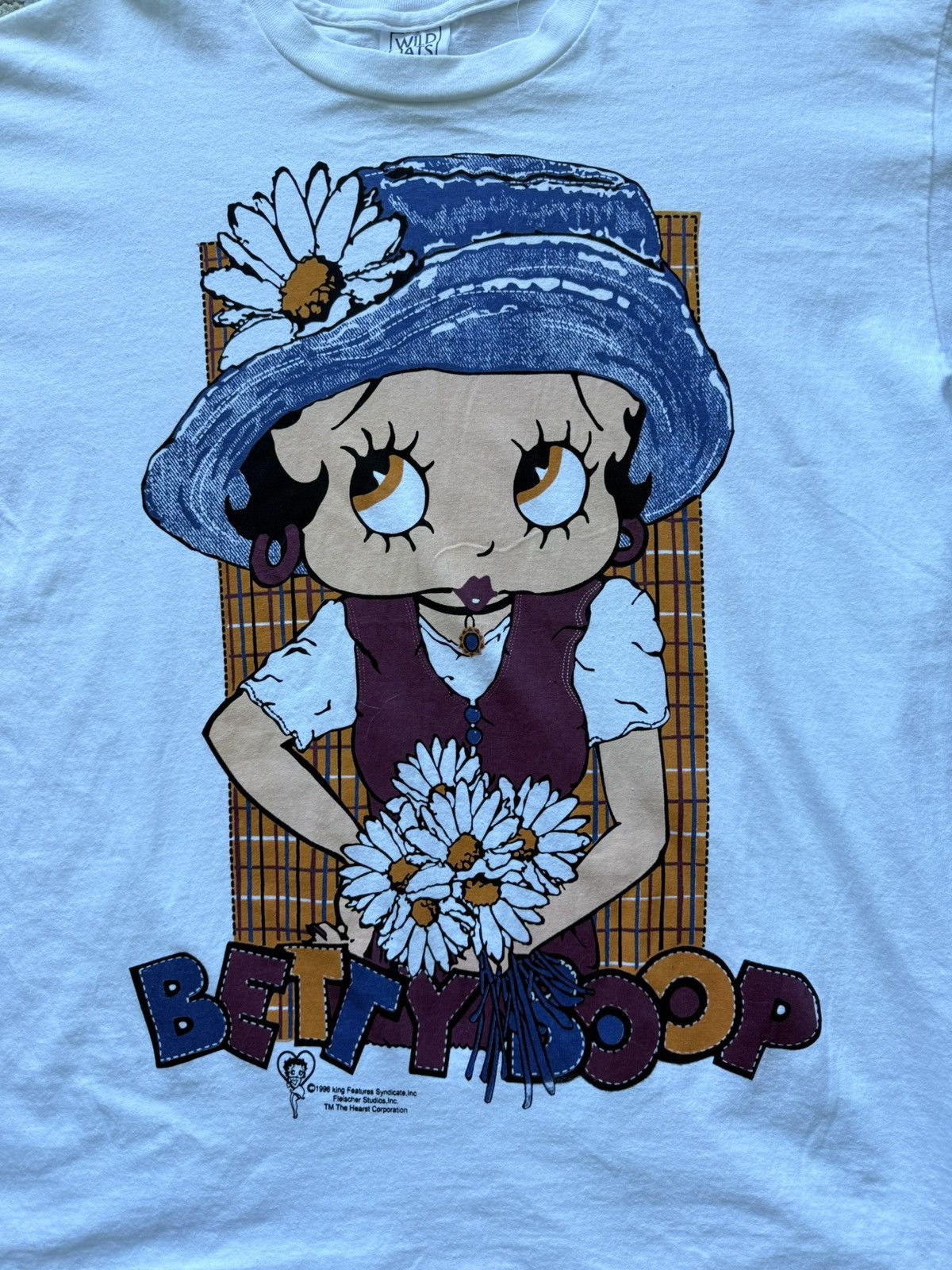 Other Vintage 1996 Betty Boop Daisy Flowers Cartoon Graphic Tee Size US XL / EU 56 / 4 - 3 Thumbnail