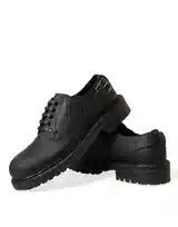 Dolce & Gabbana o1y0125 Buckle Laced Shoes in Black Size US 7 / EU 40 - 7 Thumbnail