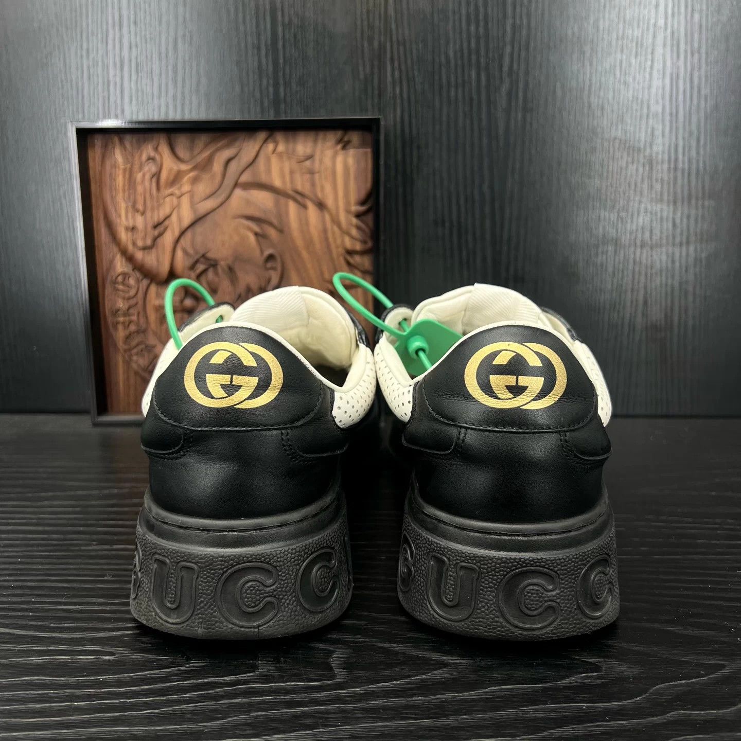 Gucci Gucci Rhyton Cookie Sneakers B&W 41.5 Like New OG Box Size US 8.5 / EU 41-42 - 7 Thumbnail