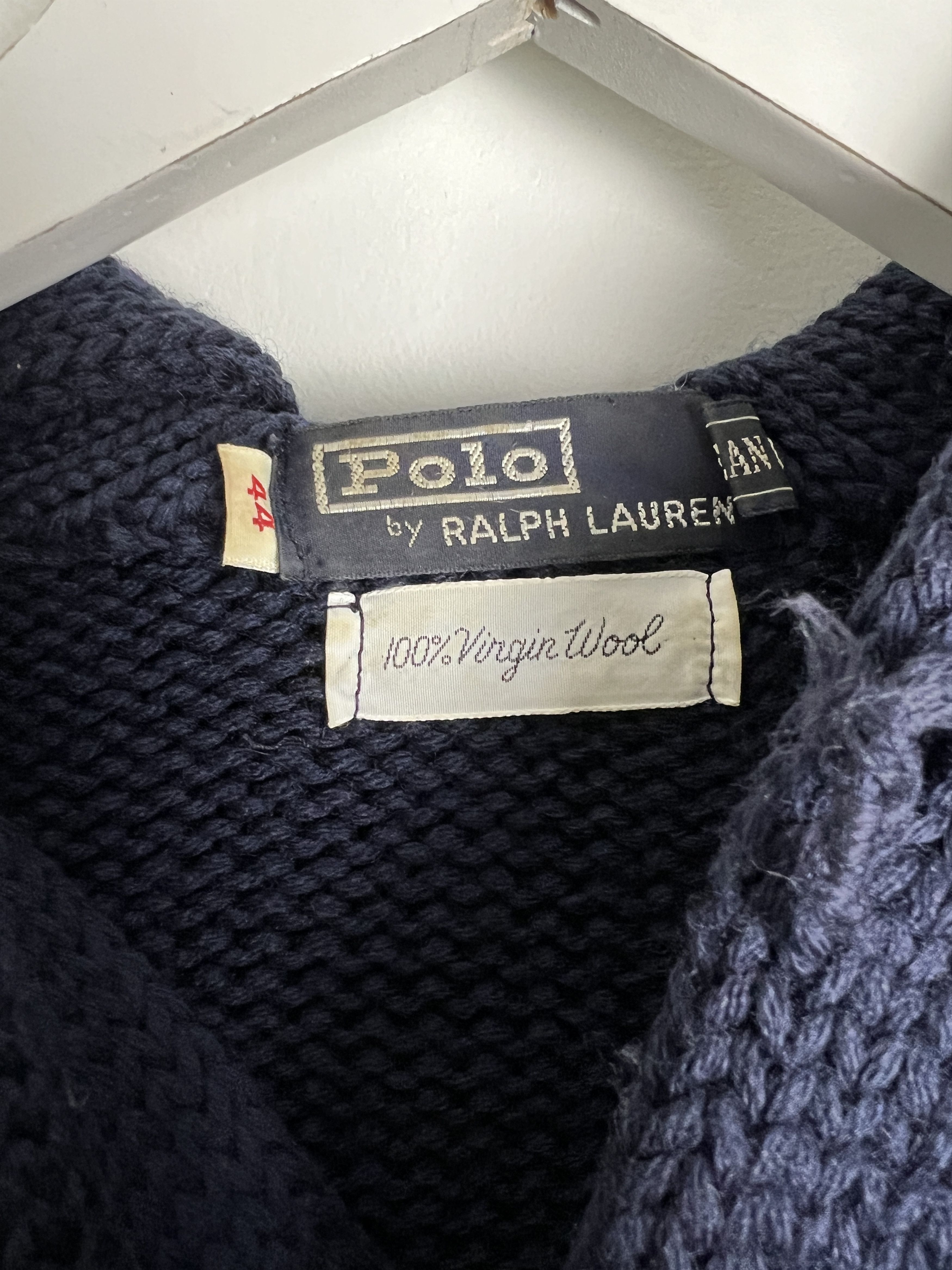 Ralph Lauren × Vintage Wool Oversize Hooded Sweater Size US L / EU 52-54 / 3 - 4 Thumbnail