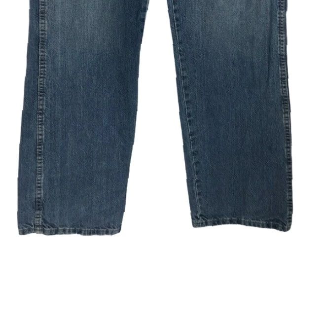 Wrangler Wrangler Mens Regular Fit Straight Leg Jeans Size 36x34 Dark Blue Denim Classic Size US 36 / EU 52 - 6 Thumbnail