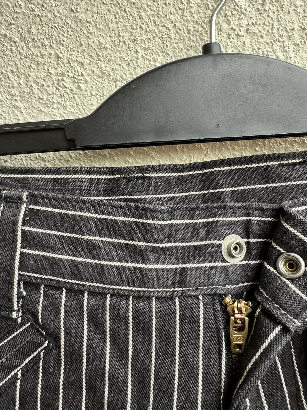 Designer Vintage Unknown Japan Brand Stripe Knee Patch Pant Size US 31 - 8 Thumbnail