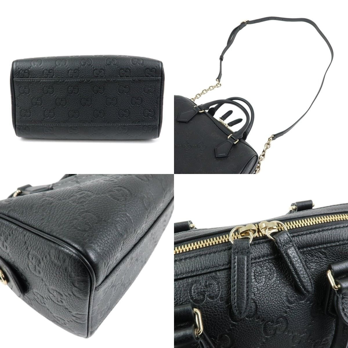 Gucci Gucci Guccissima Leather Shoulder Bag Black Size ONE SIZE - 3 Thumbnail