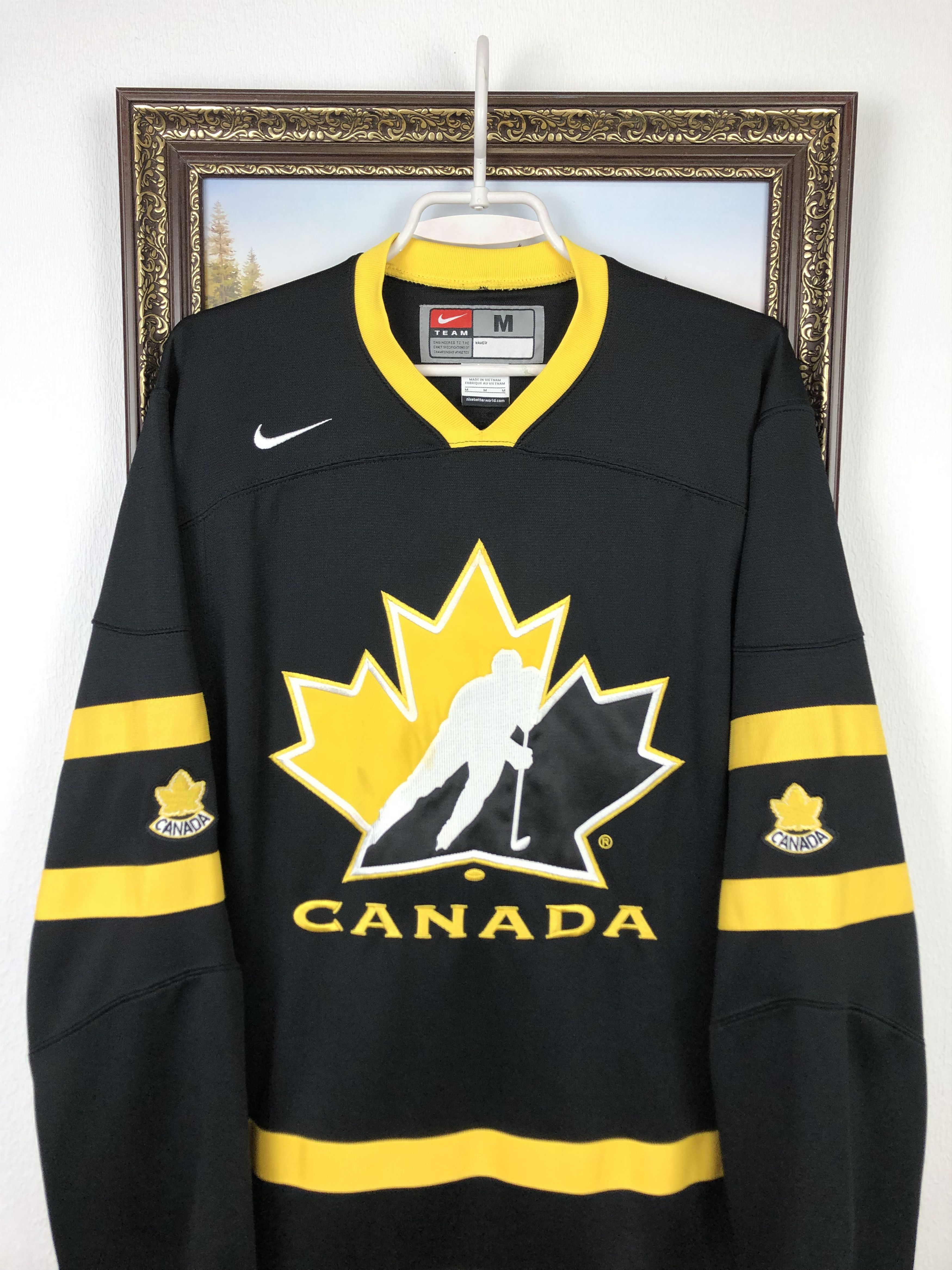 Nike Vintage Nike Canada Ice Hockey Jersey Shirt Rare Trikot Size US M / EU 48-50 / 2 - 2 Thumbnail