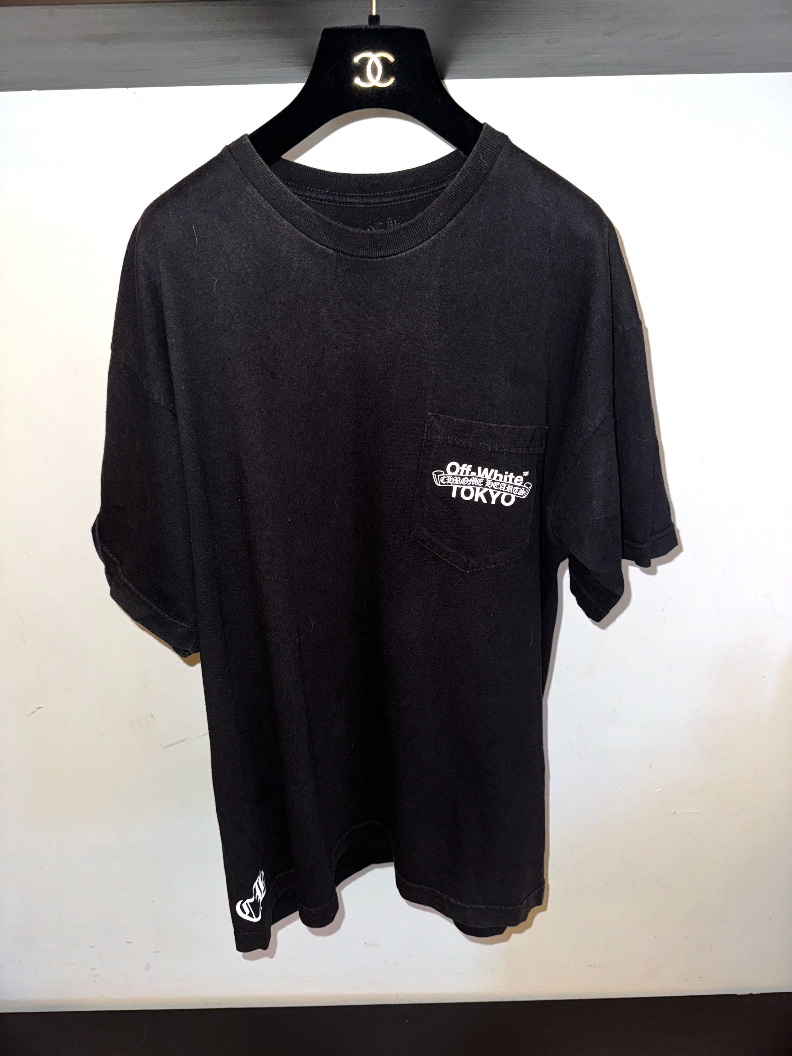 Off-White Chrome Hearts x Off-White 'Tokyo' T-Shirt (Large) | Grailed