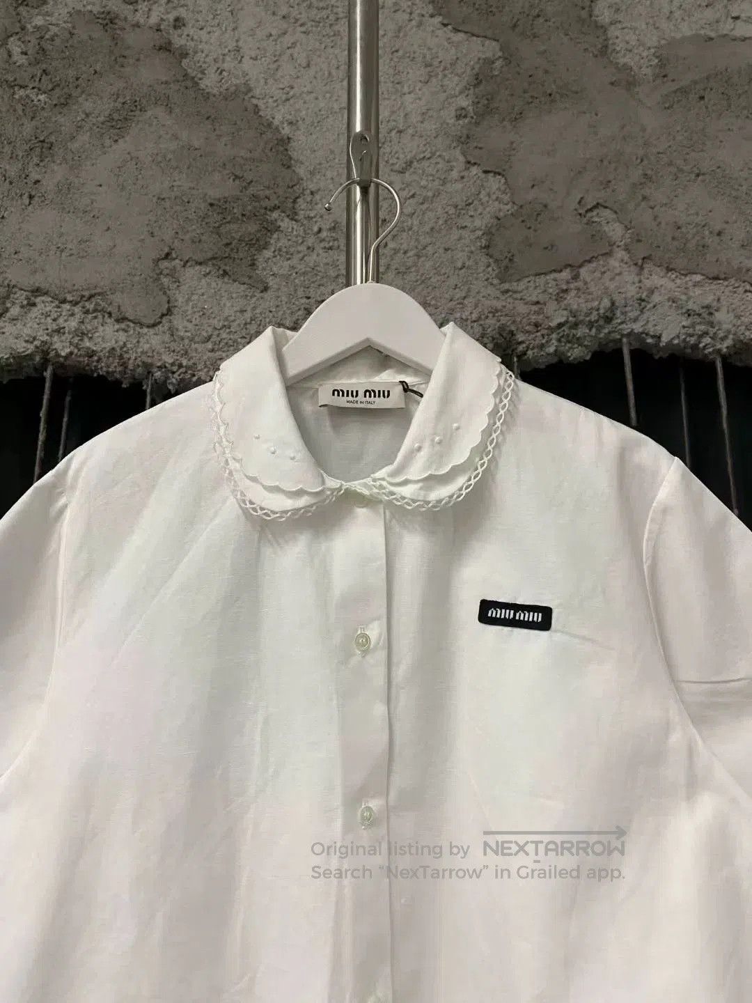 Miu Miu miumiu white doll collar shirt. Size M / US 6-8 / IT 42-44 - 3 Thumbnail