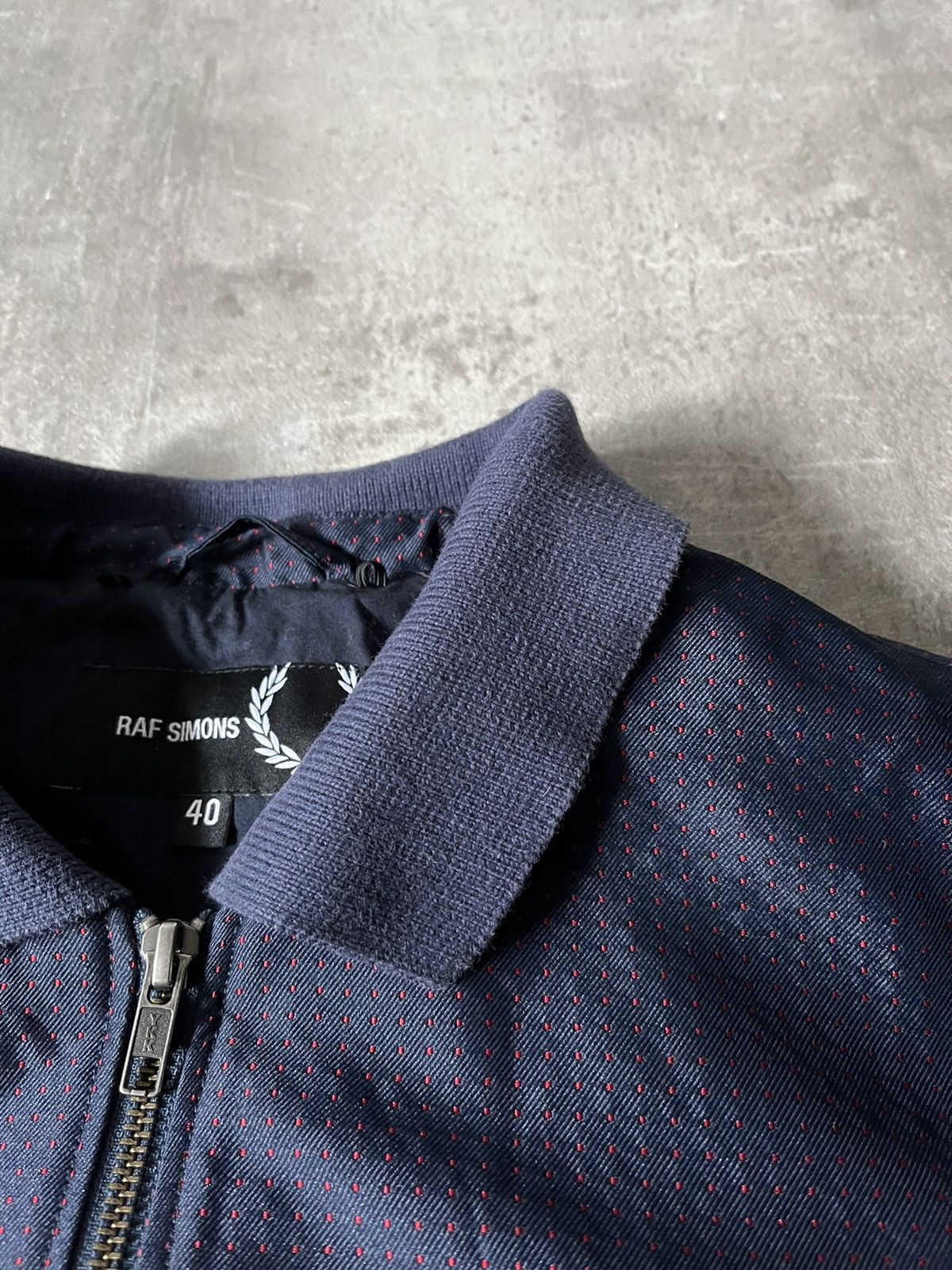 Fred Perry × Raf Simons Raf Simons X Fred Perry light bomber jacket navy Size US M / EU 48-50 / 2 - 9 Thumbnail