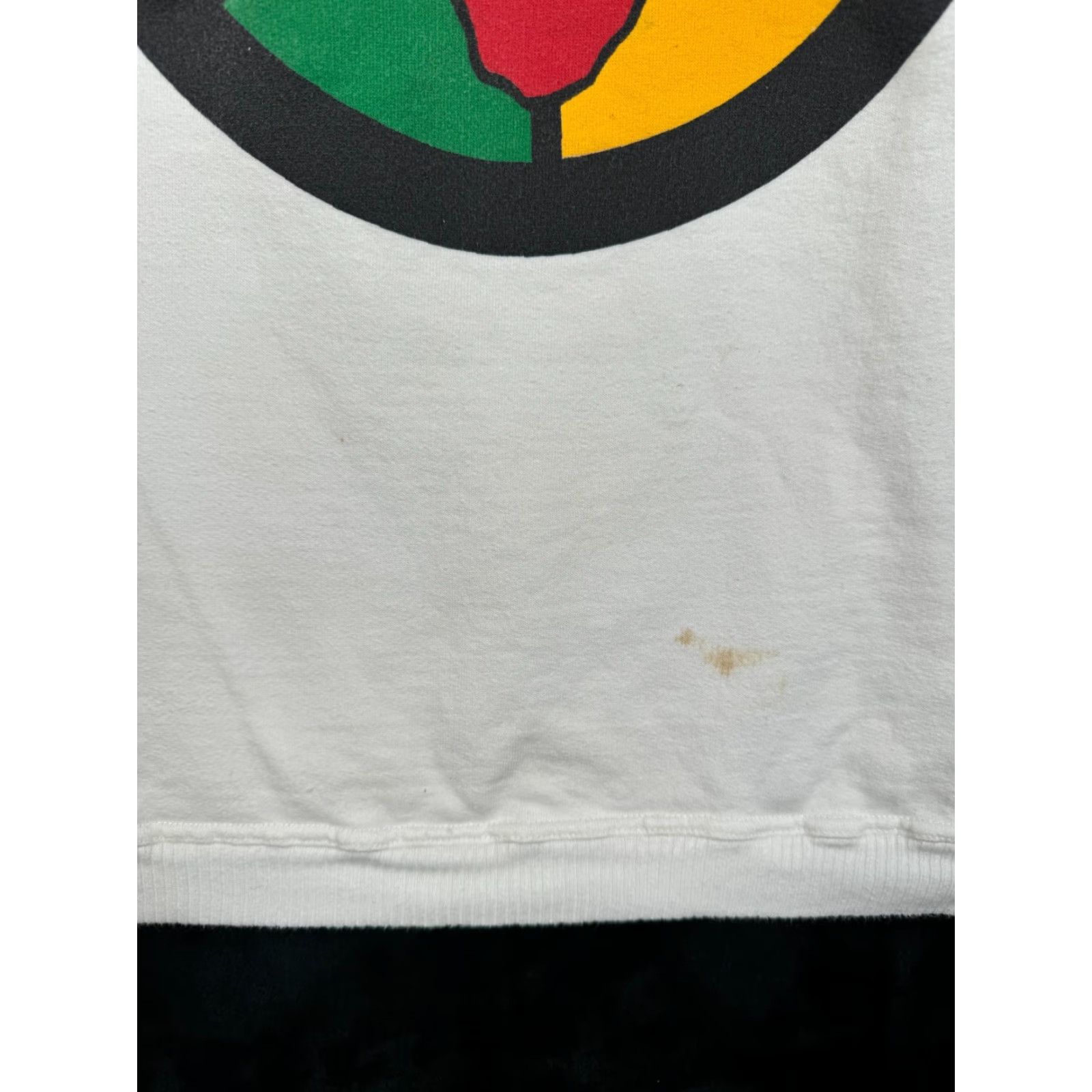Vintage VINTAGE 90s Rasta Africa Circle Graphic Sweatshirt Mens White XL/XXL Size US XL / EU 56 / 4 - 3 Thumbnail