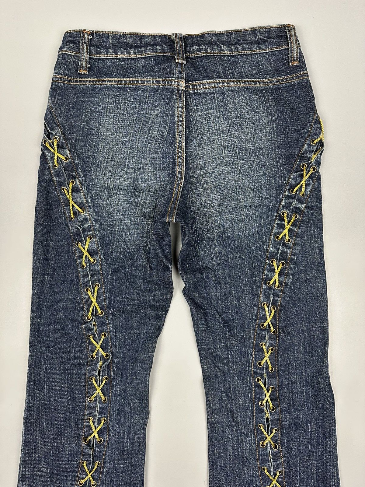 If Six Was Nine × Le Grande Bleu (L.G.B.) 🔥Rare🔥Japanese Ichioku Flared Jeans Size 26" / US 2 / IT 38 - 6 Thumbnail