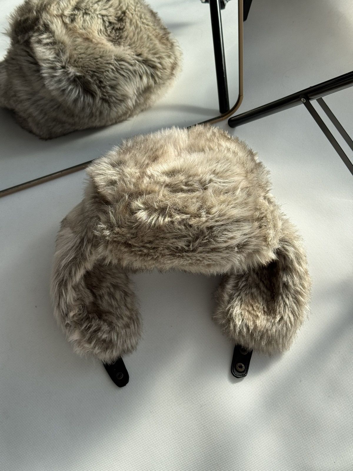 Japanese Brand Vintage Mask Fuzzy Faux Fur Trapper Ushanka Hat OS Size ONE SIZE - 1 Thumbnail
