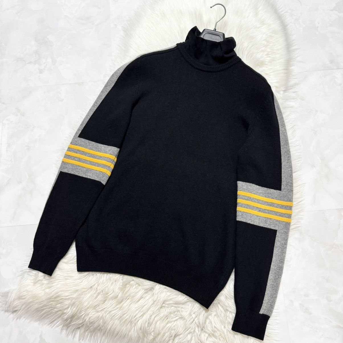 Hermes Hermes high neck color-blocked striped sweater Size US XL / EU 56 / 4 - 4 Thumbnail