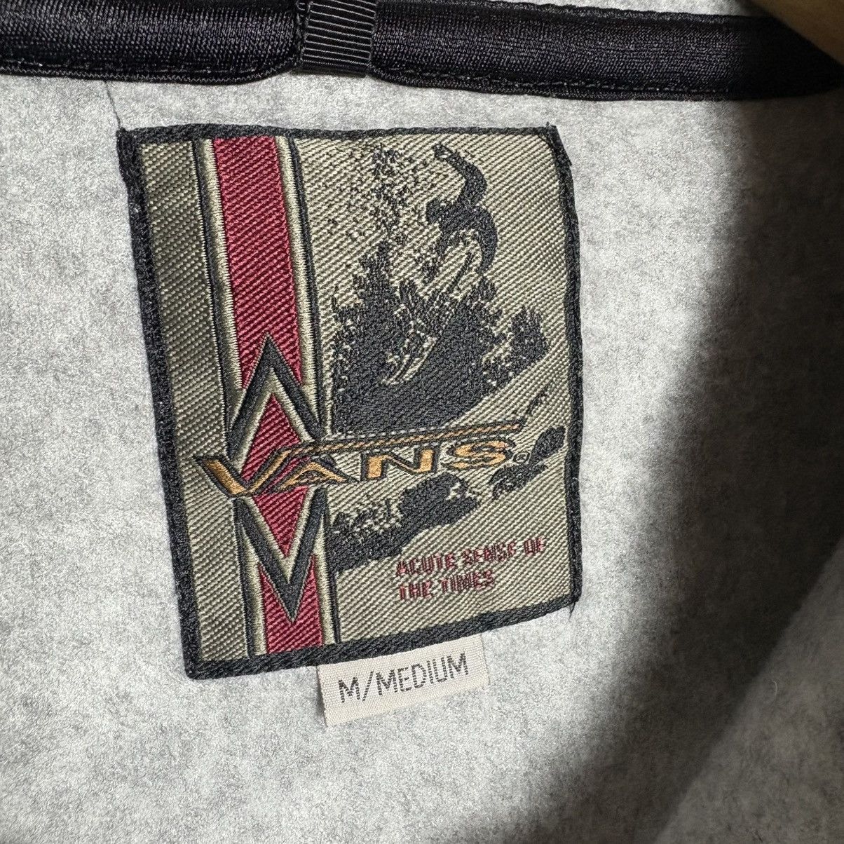 Vans × Vintage Vintage 90s Vans Half Zip Pocket Fleece Jacket Size US M / EU 48-50 / 2 - 5 Thumbnail