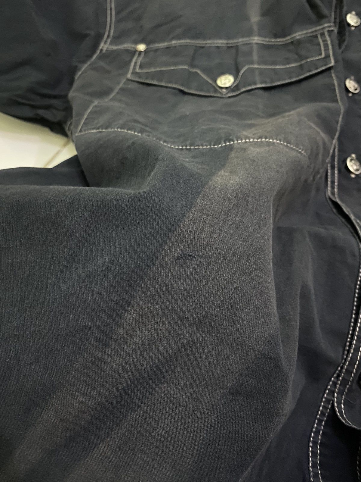 Versace × Vintage Vintage Versace Jeans Couture Sun Faded Button Up Shirt Size US L / EU 52-54 / 3 - 13 Thumbnail