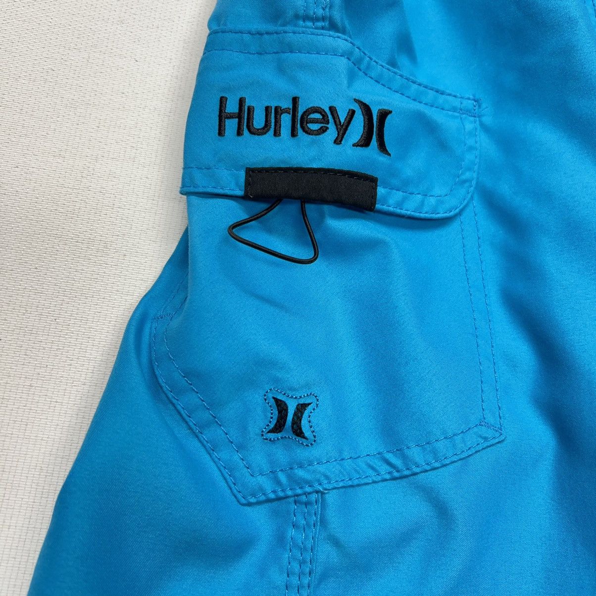 Hurley Hurley Swim Shorts Blue Board Trunks Pocket Beach Pool Logo Size US 29 - 7 Thumbnail