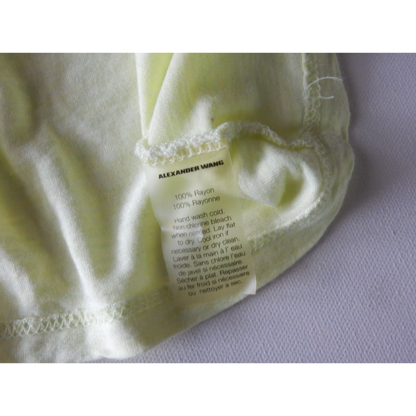 Alexander Wang Women's Alexander Wang *SMALL HOLE* Pocket T Shirt Size XS Size XS / US 0-2 / IT 36-38 - 3 Thumbnail