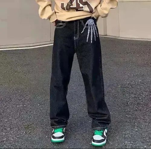 Homemade × Japanese Brand × Jean japanese style skeleton denim jeans Size US 30 / EU 46 - 4 Thumbnail