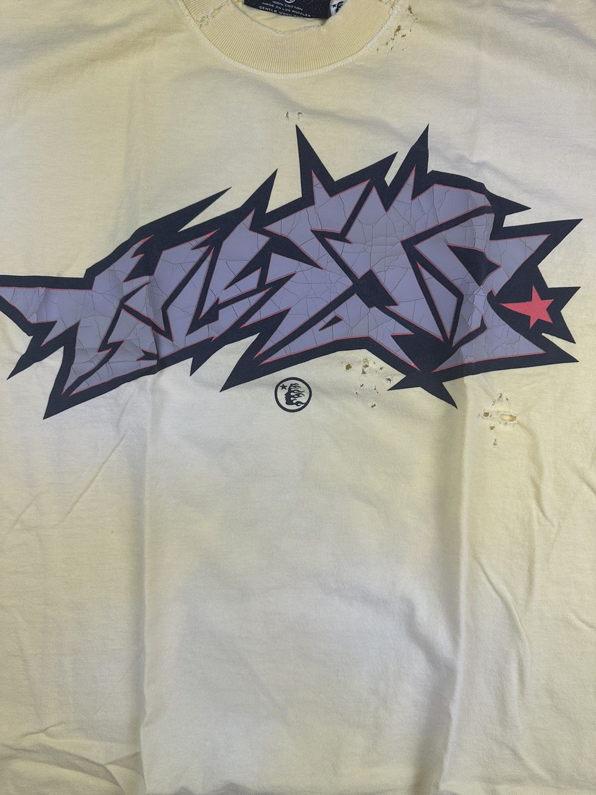 HELLSTAR Hellstar Sample Cracked Print T-shirt Size US M / EU 48-50 / 2 - 2 Thumbnail