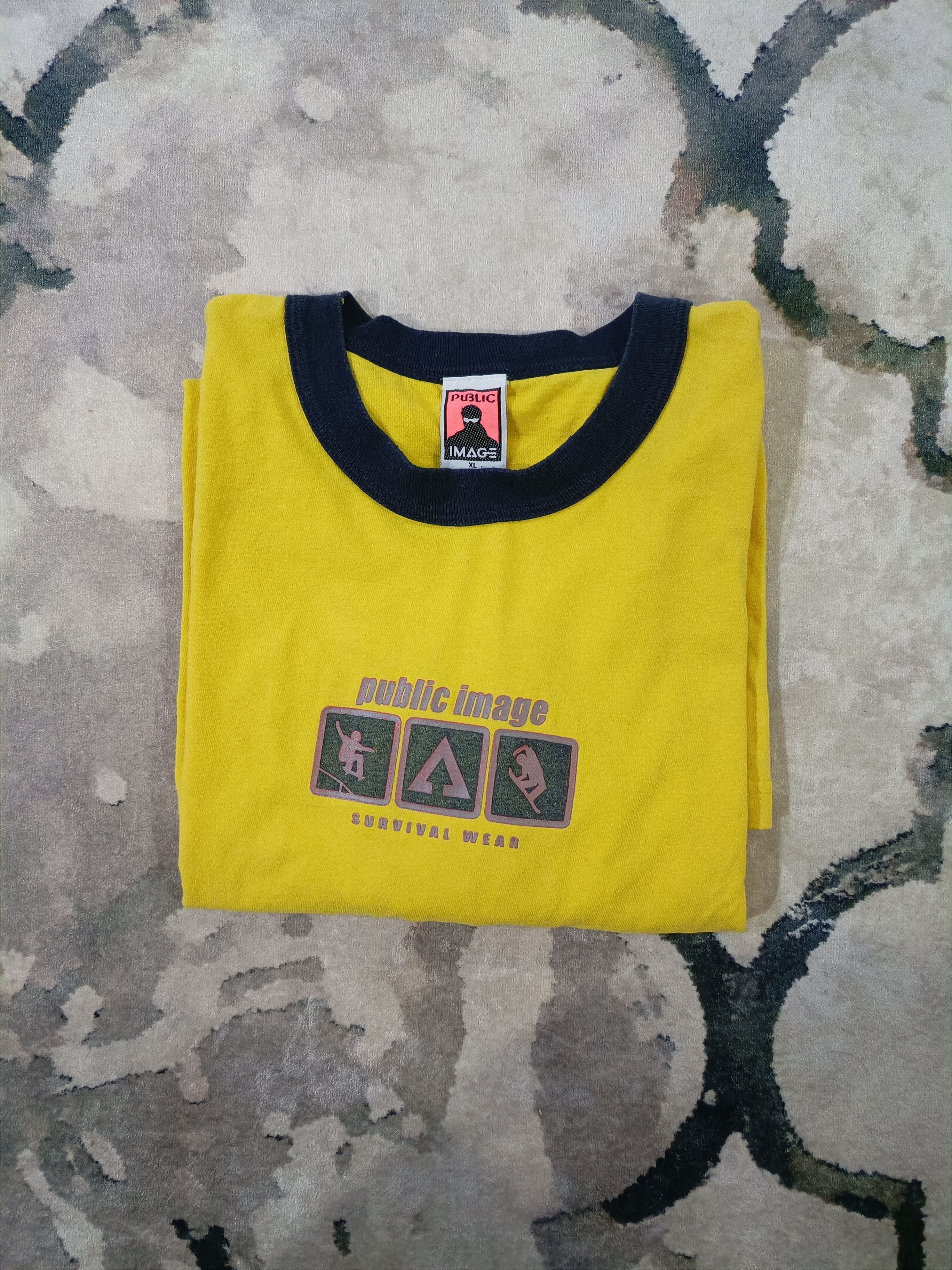 Vintage Vintage 90's ringer Public Image Clothing Skate brand Size US XL / EU 56 / 4 - 7 Thumbnail
