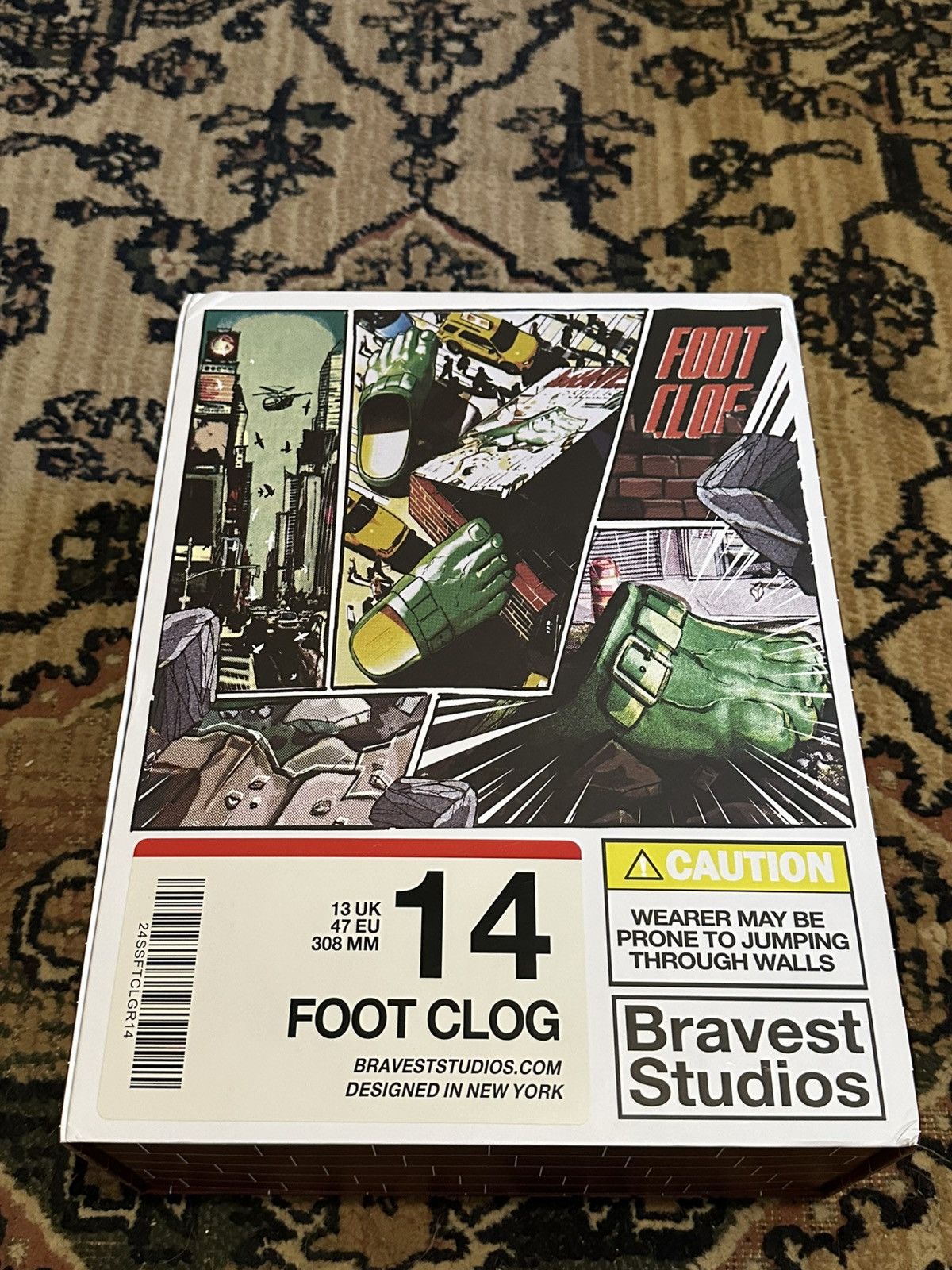 Bravest Studios Bravest FOOT CLOG “Hulk Style” Size US 14 / EU 47 - 4 Thumbnail