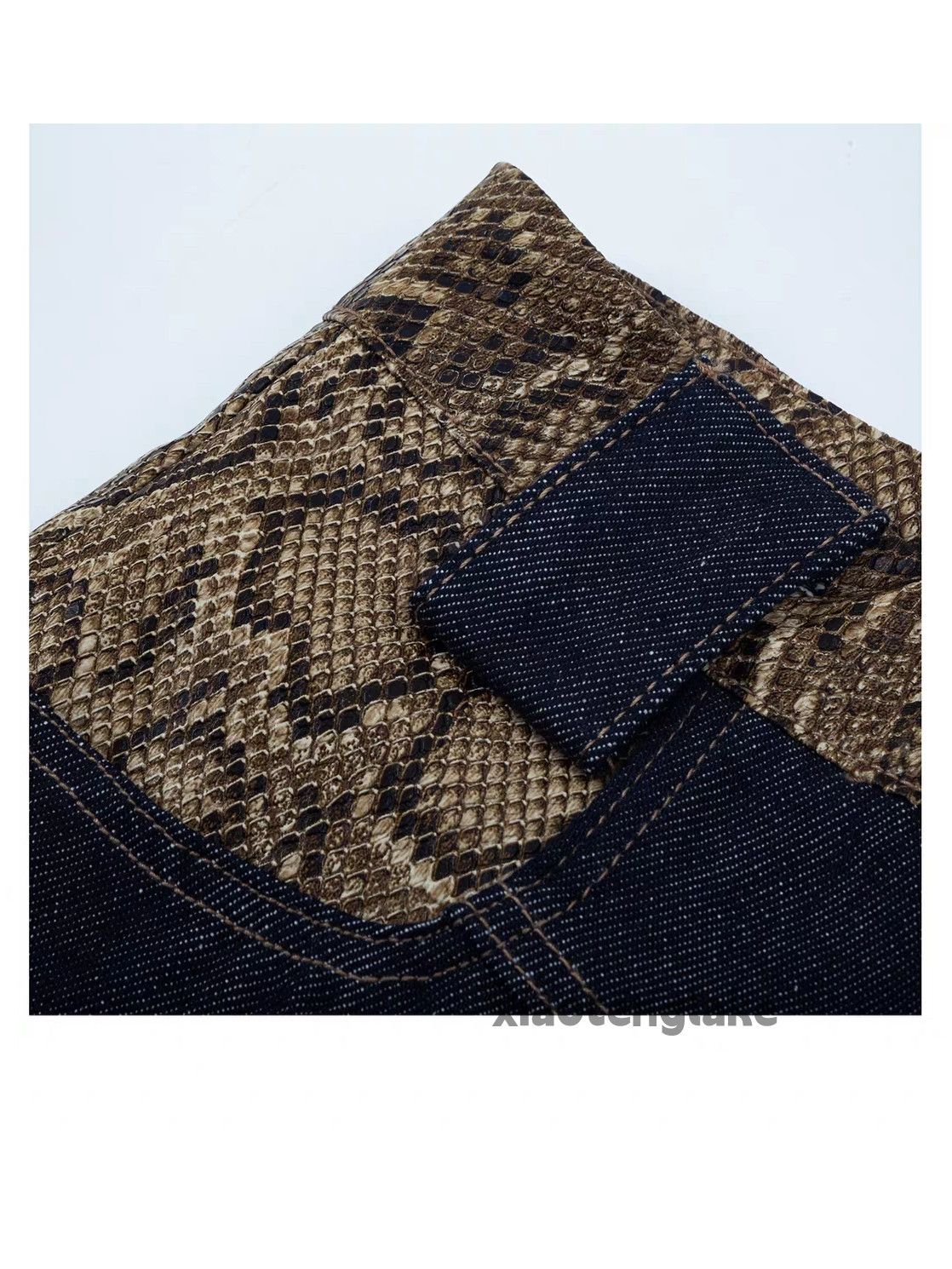 Designer × Jean × Vintage Utility skate hiphop snake pattern graphic hiphop pants Size US 30 / EU 46 - 2 Thumbnail