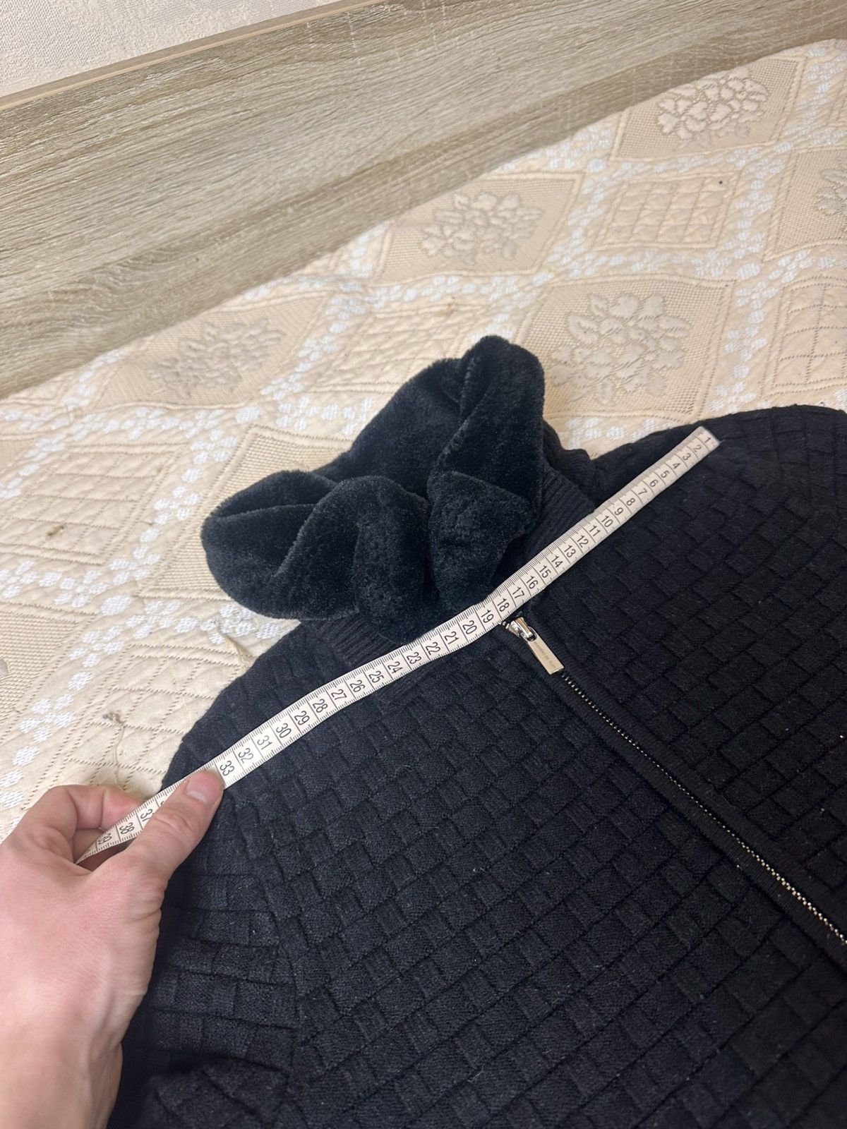 Maniere De Vior 🔥 Maniere De Voir Cropped Fur Jacket Cardigan Zip Size XS / US 0-2 / IT 36-38 - 10 Thumbnail