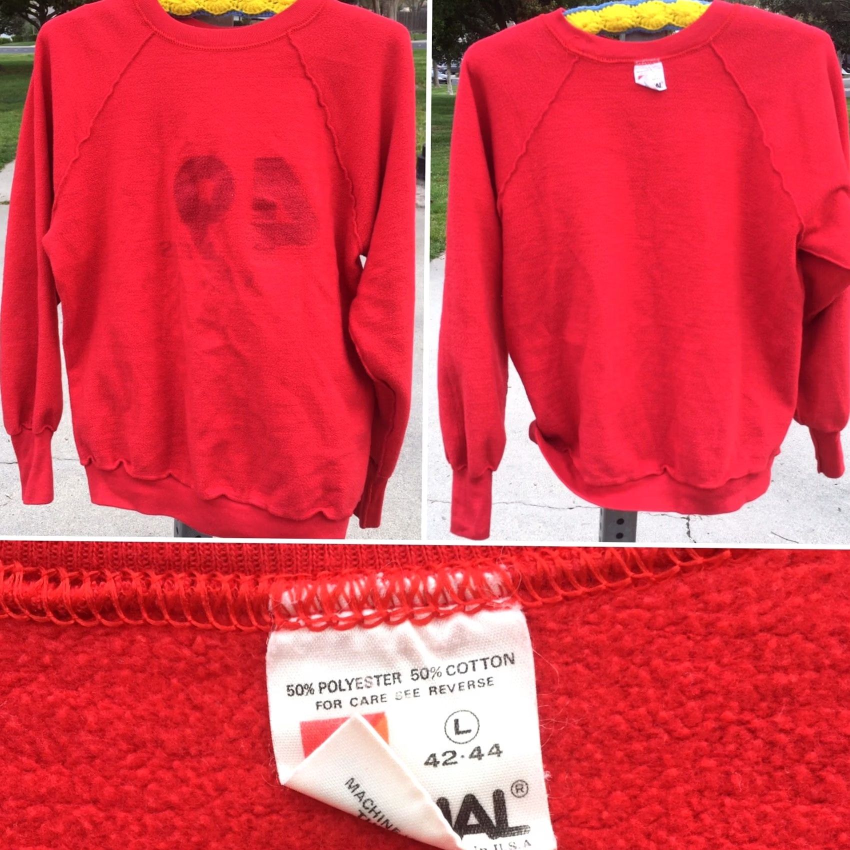 Vintage VINTAGE San Francisco 49ers Super Bowl XIX Sweatshirt 80s Signal Red L Mens USA Graphic Sweatshirt Size US L / EU 52-54 / 3 - 5 Thumbnail