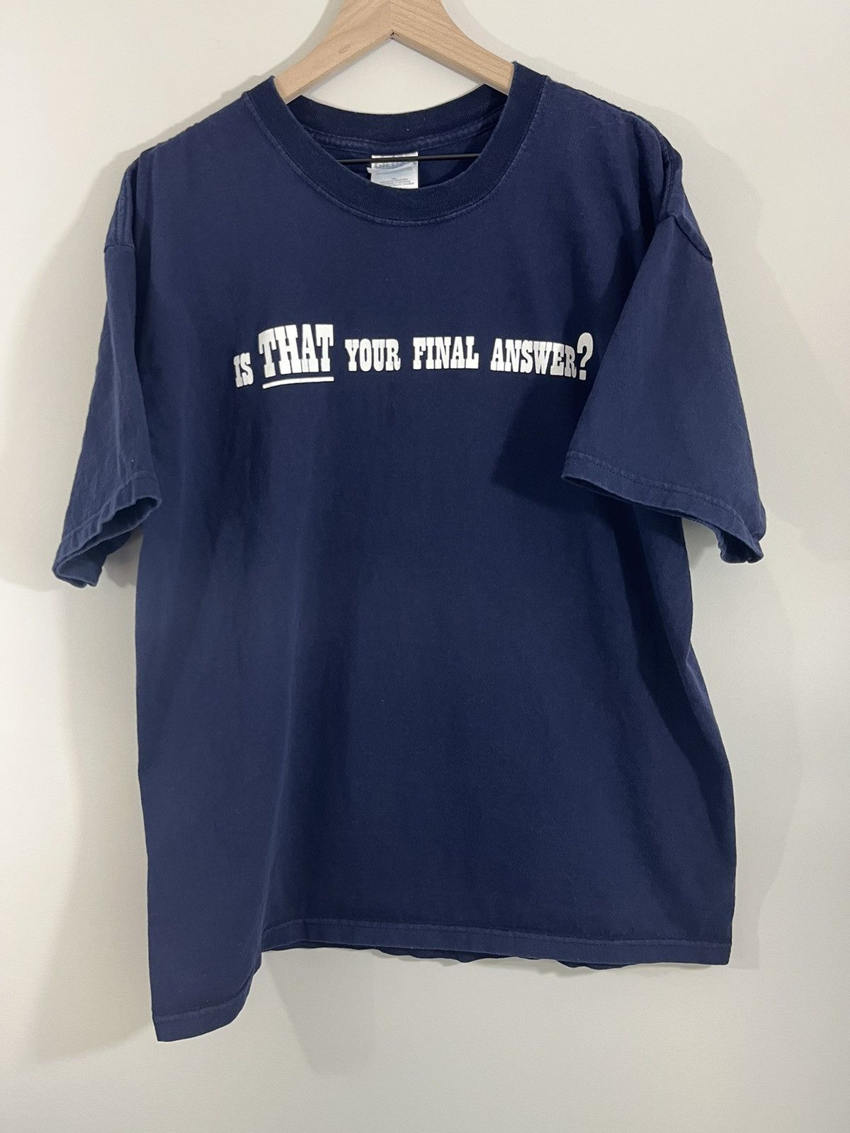 Vintage Is THAT Your Final Answer Faded Y2K Funny Tee Size US XL / EU 56 / 4 - 1 Thumbnail
