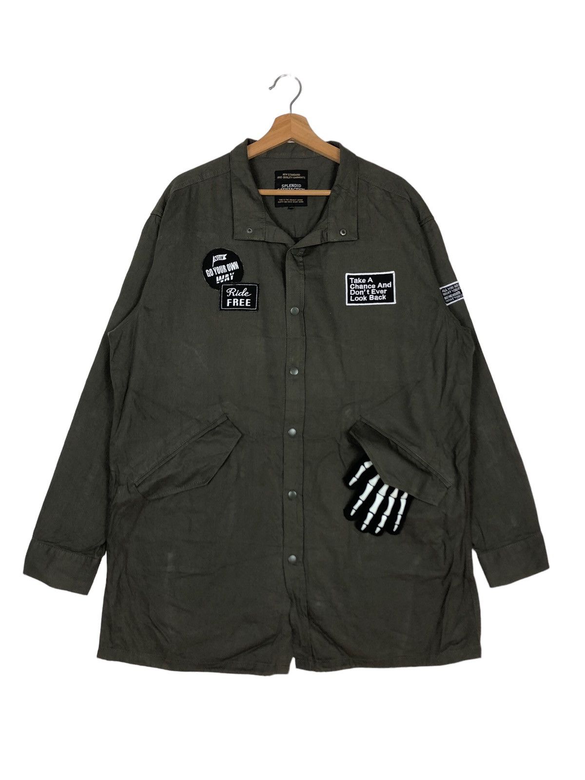 Japanese Brand 🔥Punk Style Design Jacket Full Print Inspire Rick Owens Size US M / EU 48-50 / 2 - 1 Thumbnail