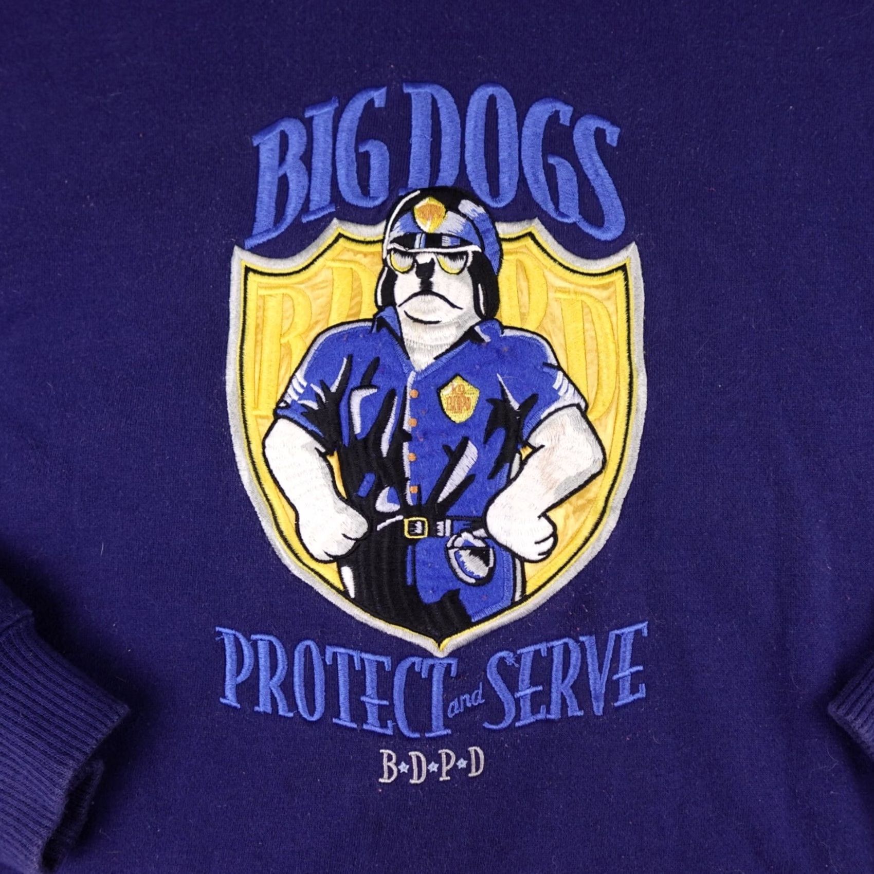 Big Dogs VINTAGE Big Dogs Sweatshirt Mens 1X Blue Crewneck Pullover Size US XL / EU 56 / 4 - 3 Thumbnail