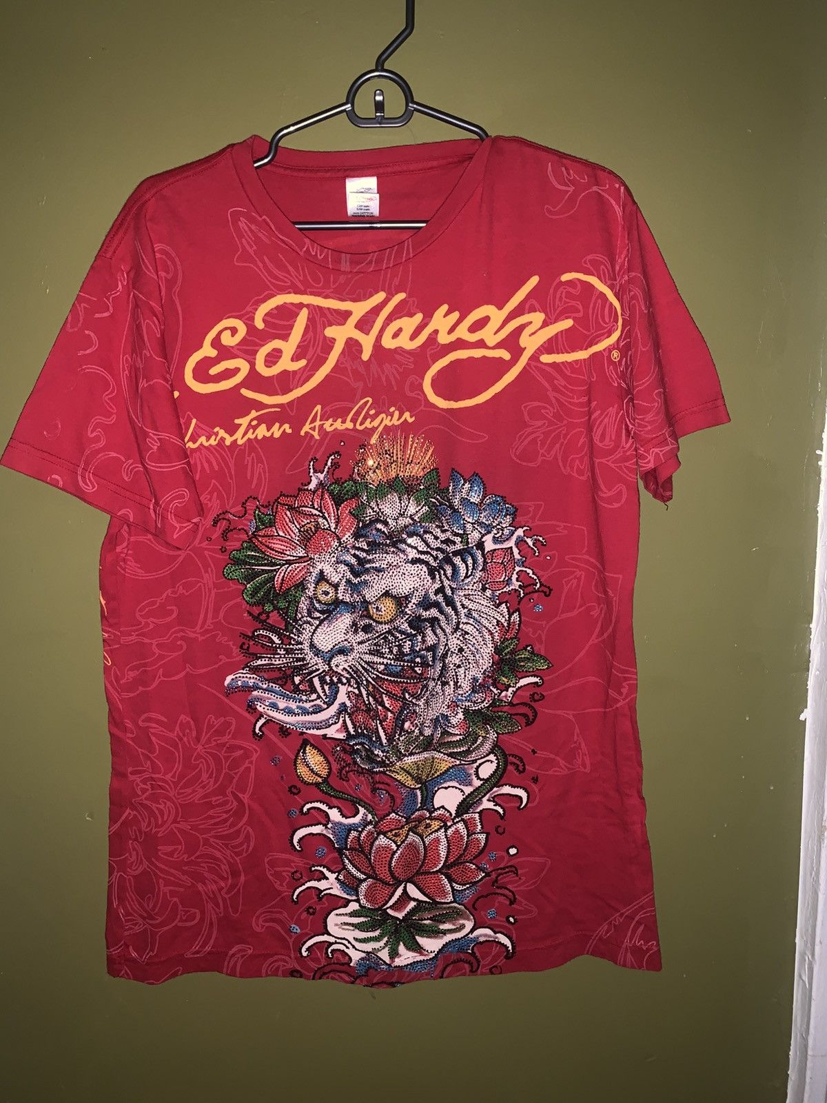 Christian Audigier × Ed Hardy Vintage Ed Hardy by Christian Audigier Tee Size US L / EU 52-54 / 3 - 1 Thumbnail