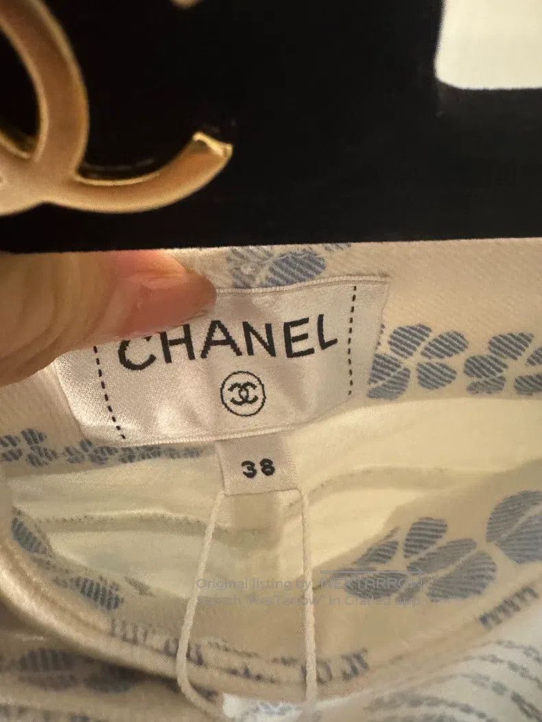 Chanel Chanel White printed jeans Size 25" / US 0 / IT 36 - 7 Thumbnail