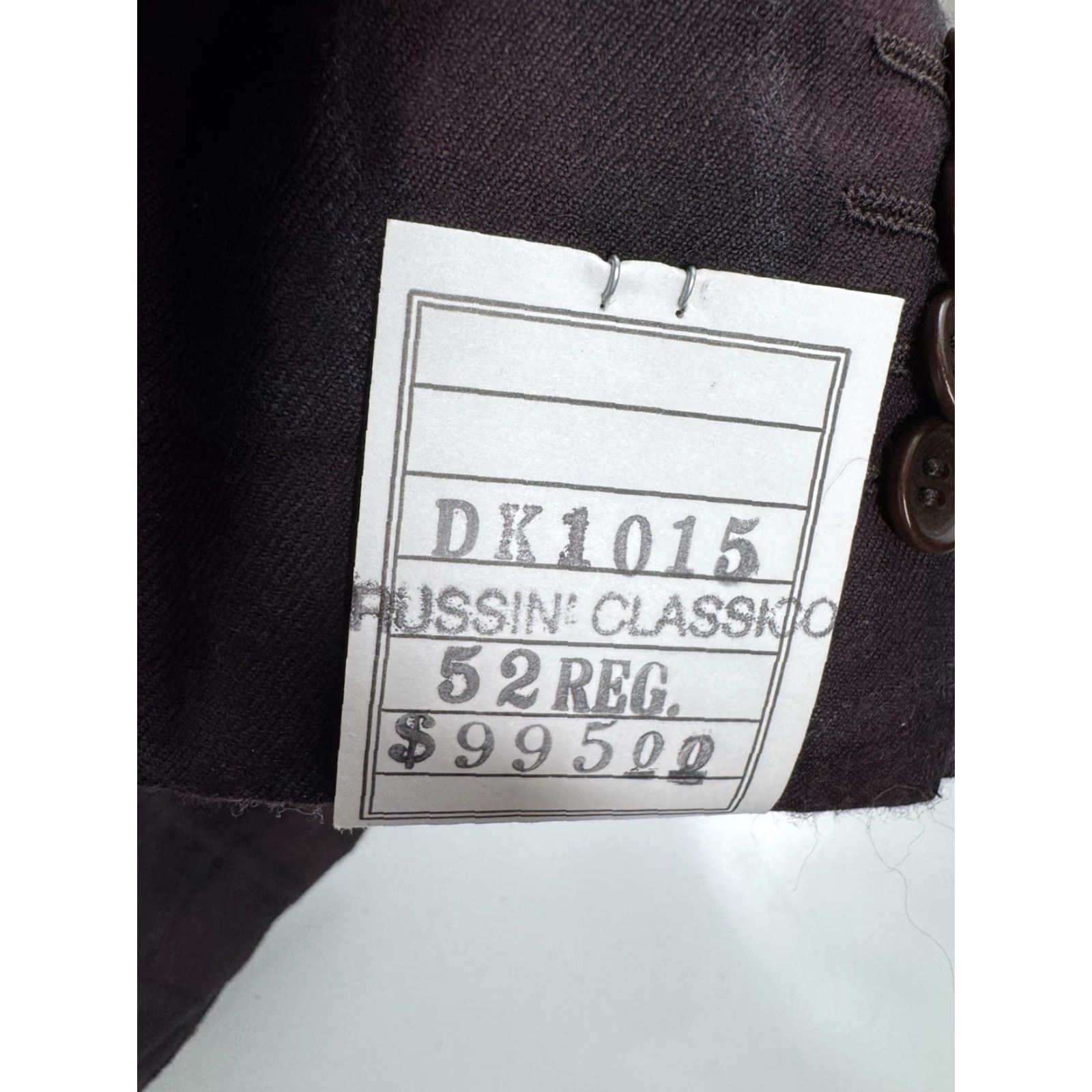 Vintage TRUSSINI Italy - NEW w TAG - WOOL Plaid Blazer Jacket - Mens 52 R - Burgundy / Black / Bluish Gray - 995 MSRP - Jacket Size 52R - 3 Thumbnail