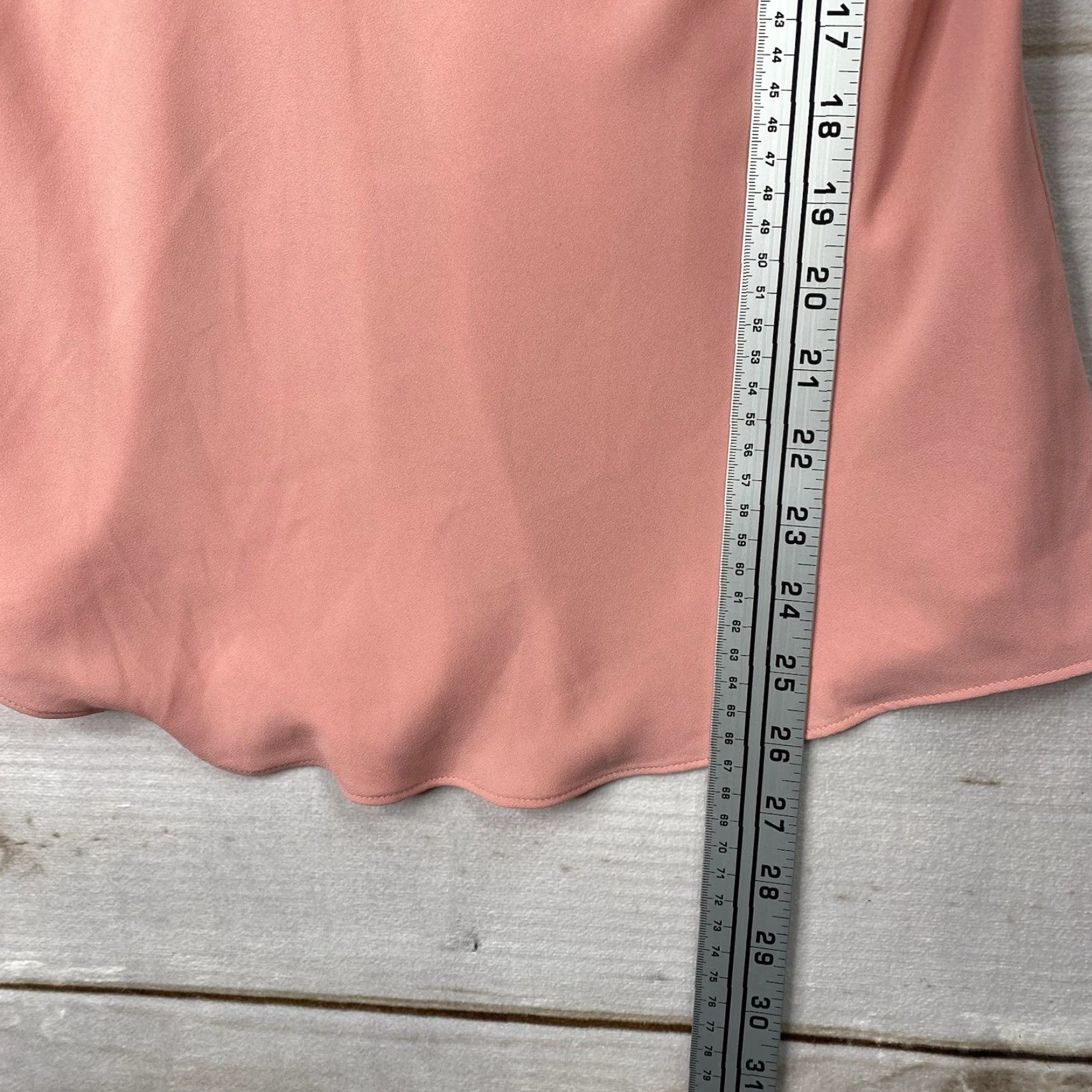 White House Black Market White House Black Market Blouse S Peach Studded Shoulder Sleeveless Draped Boho Size S / US 4 / IT 40 - 6 Thumbnail