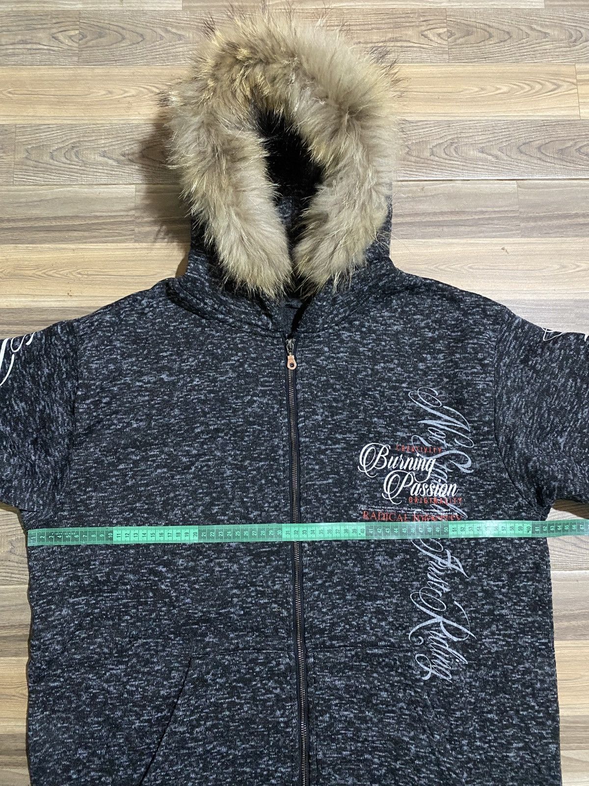 Beauty Beast × Japanese Brand BURNING PASSION FUR HOODIES Size US XXL / EU 58 / 5 - 13 Thumbnail