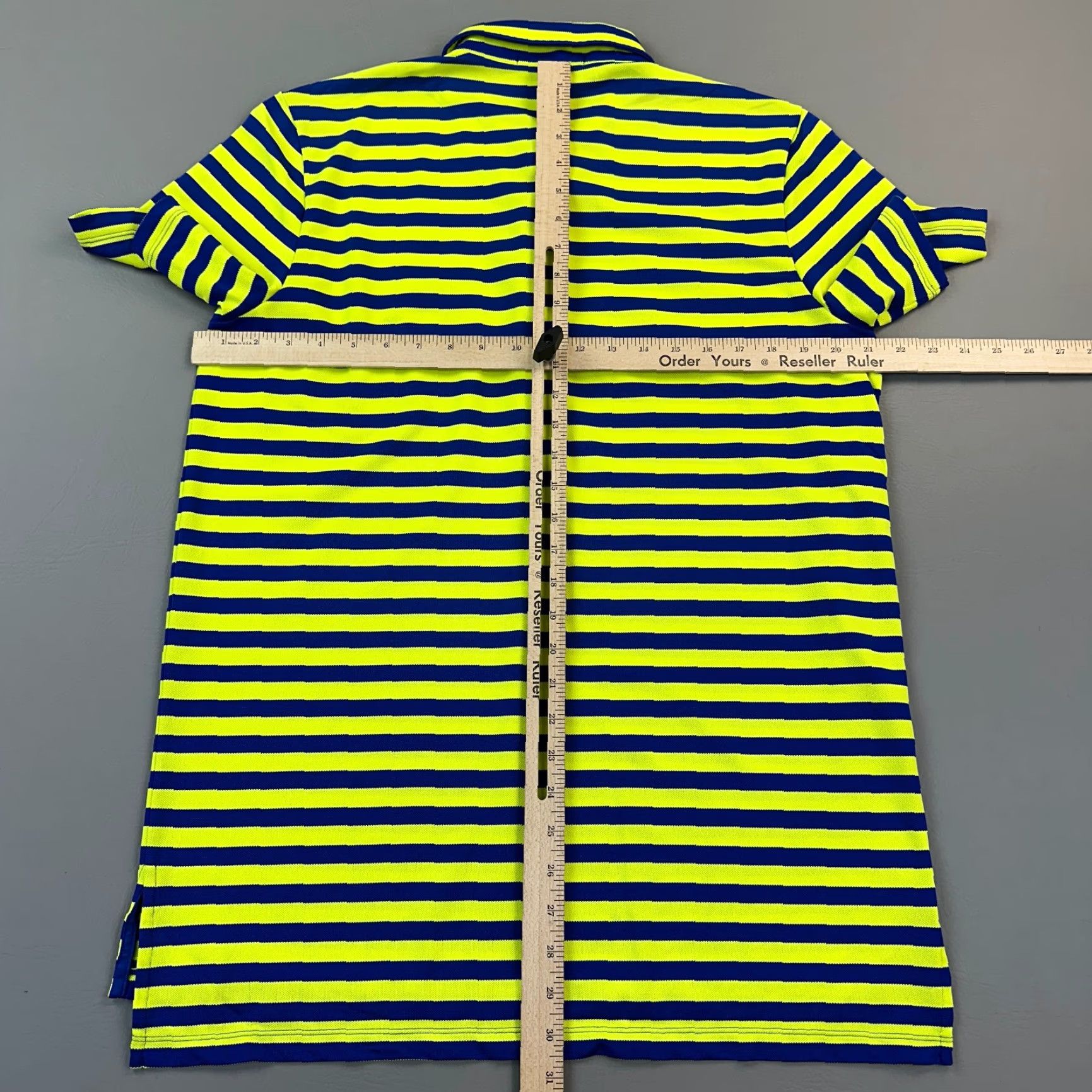 RLX Ralph Lauren RLX Ralph Lauren Polo Shirt Mens Medium Green Striped Performance Pocket Golf Size US M / EU 48-50 / 2 - 6 Thumbnail