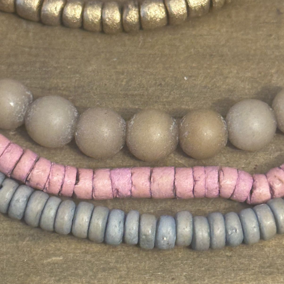 Vintage Vintage multi strand layered clay bead necklace Size ONE SIZE - 3 Thumbnail