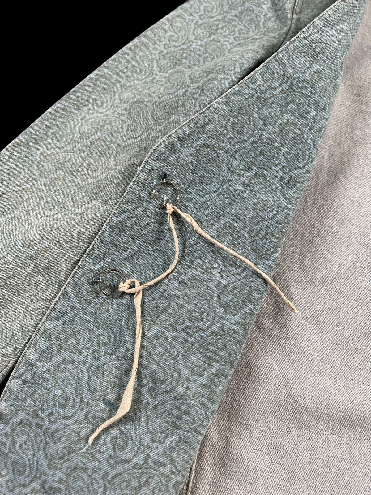 Toga Vintage 90s Toga Reconstructed Paisley Denim Blazer Size US S / EU 44-46 / 1 - 13 Thumbnail