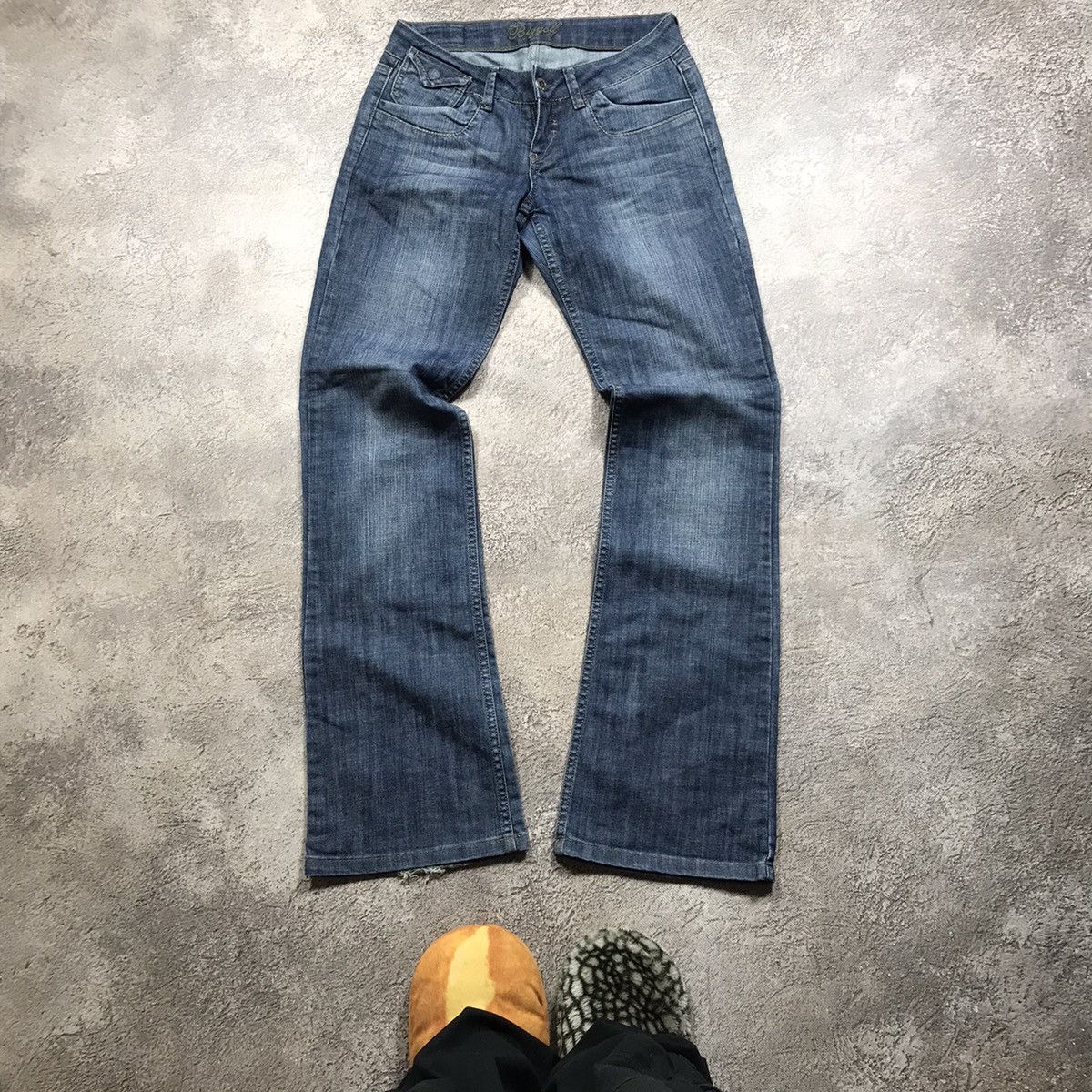 Japanese Brand vintage Faded Jeans japan distressed denim spring pants 90s Size 28" / US 6 / IT 42 - 2 Thumbnail